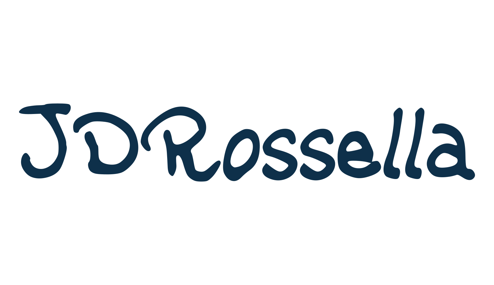 JDRossella, handwriting font preview