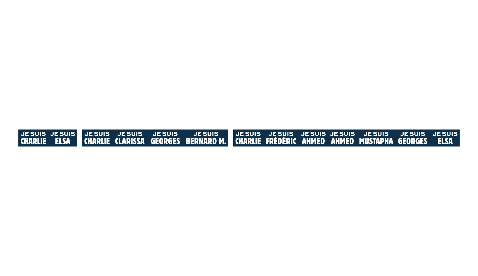 Je Suis Charlie, display market font preview