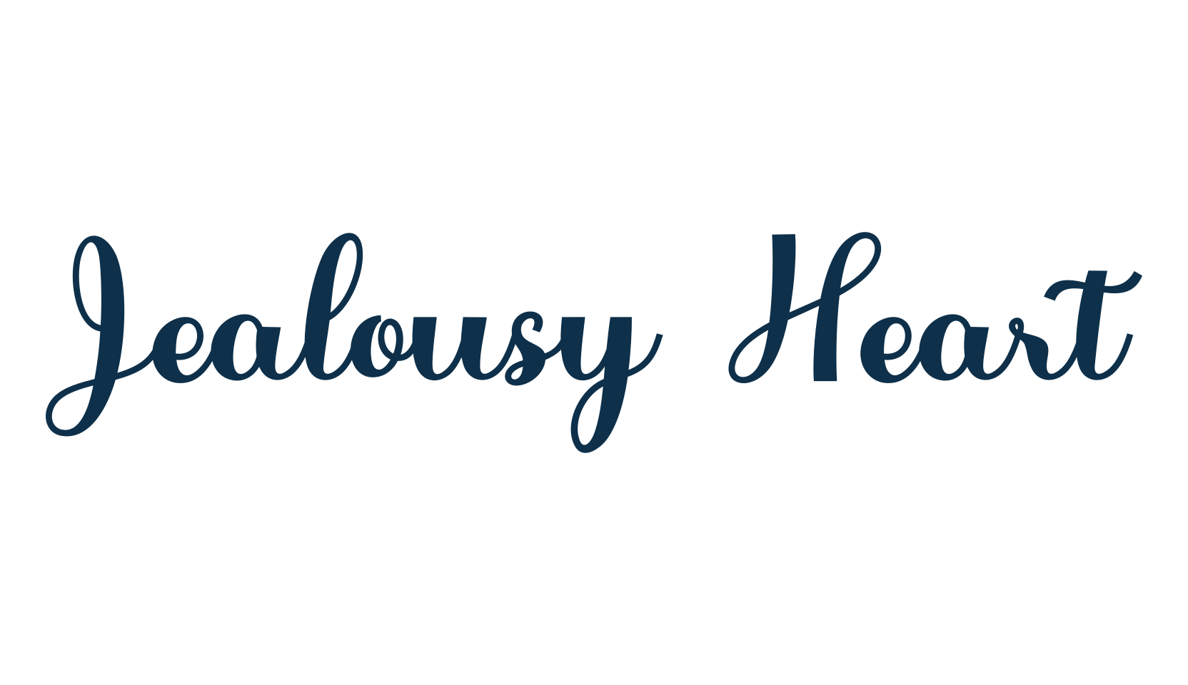 Jealousy Heart, script calligraphy fancy decorative font preview
