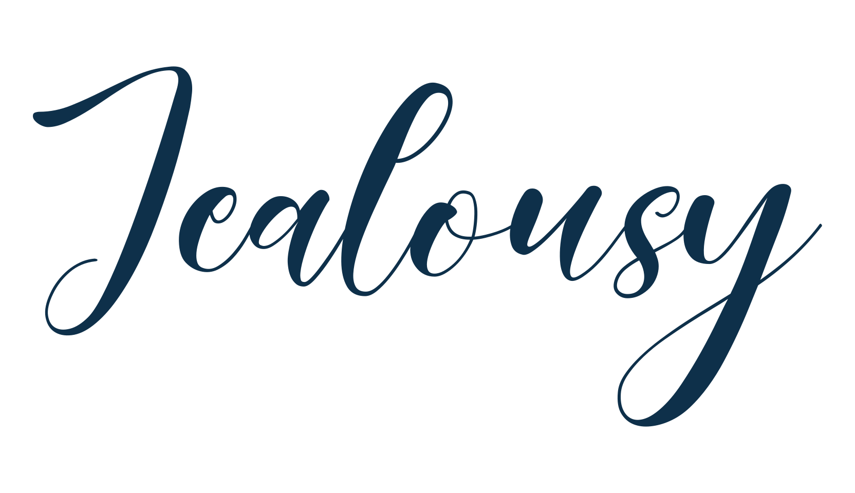 Jealousy (jealousy), script calligraphy fancy decorative font preview