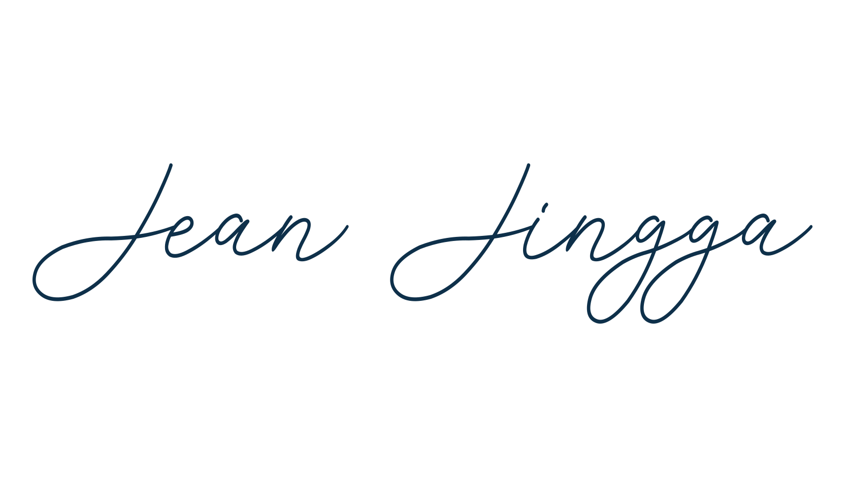 Jean Jingga, script handwritten fancy decorative calligraphy font preview