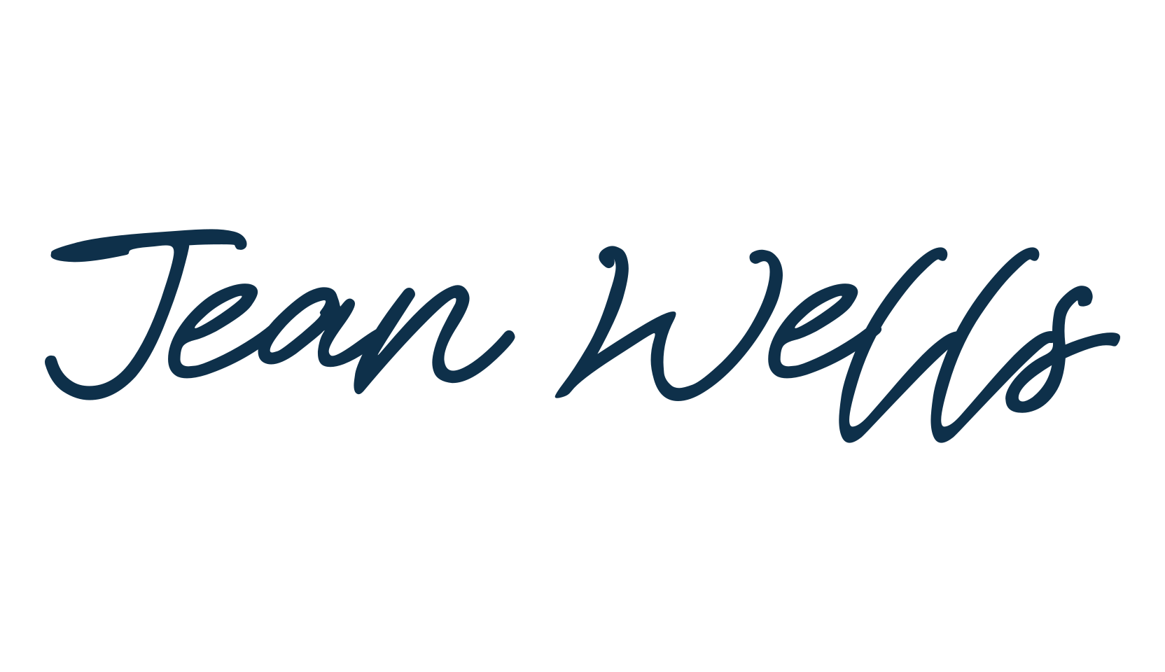 Jean Wells, handwriting font preview