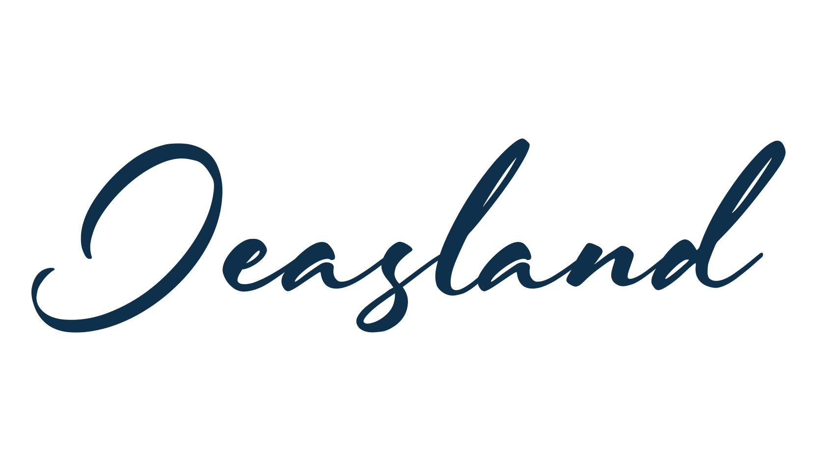 Jeasland, script handwritten fancy decorative calligraphy font preview