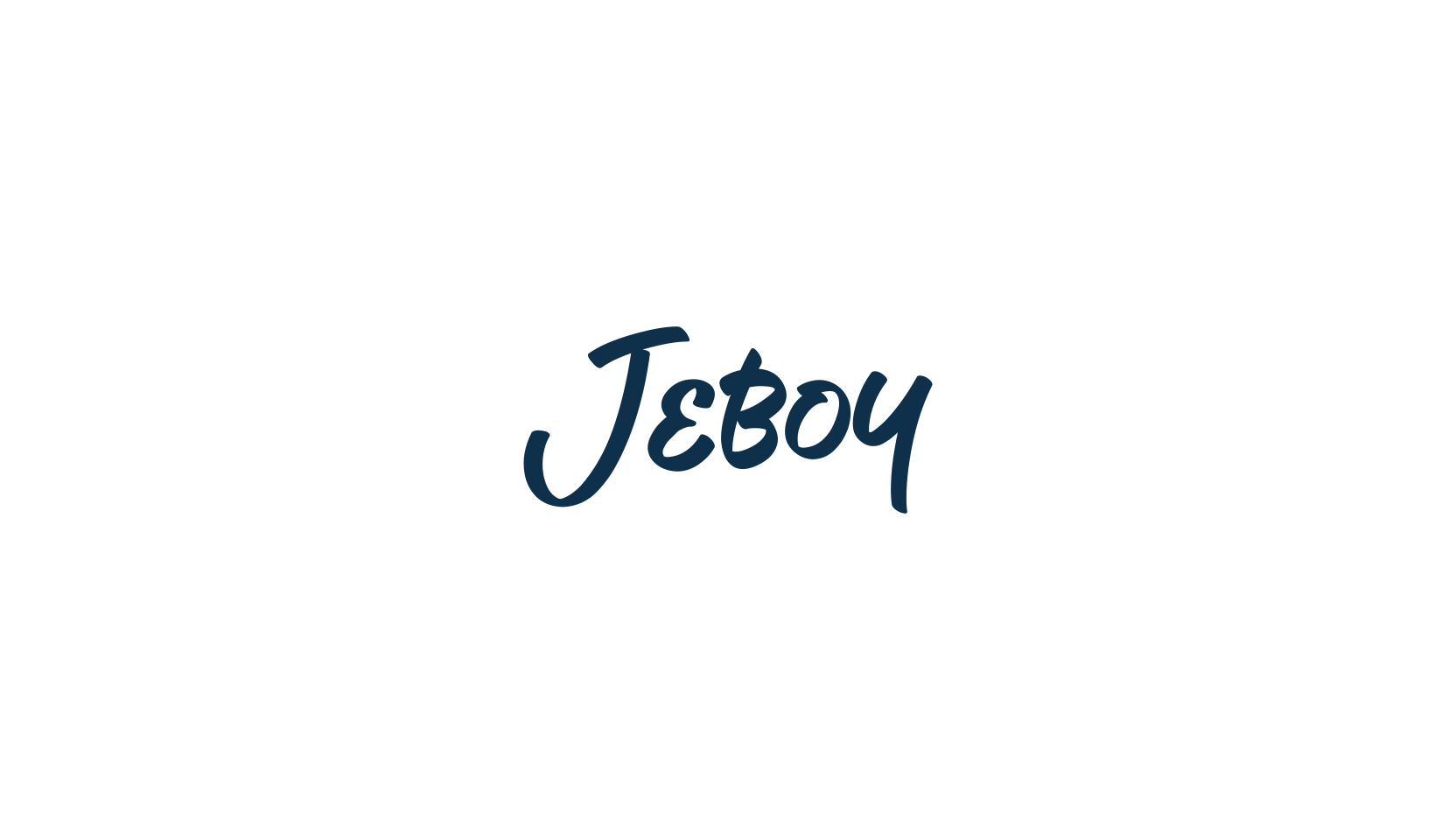 Jeboy, handwriting font preview