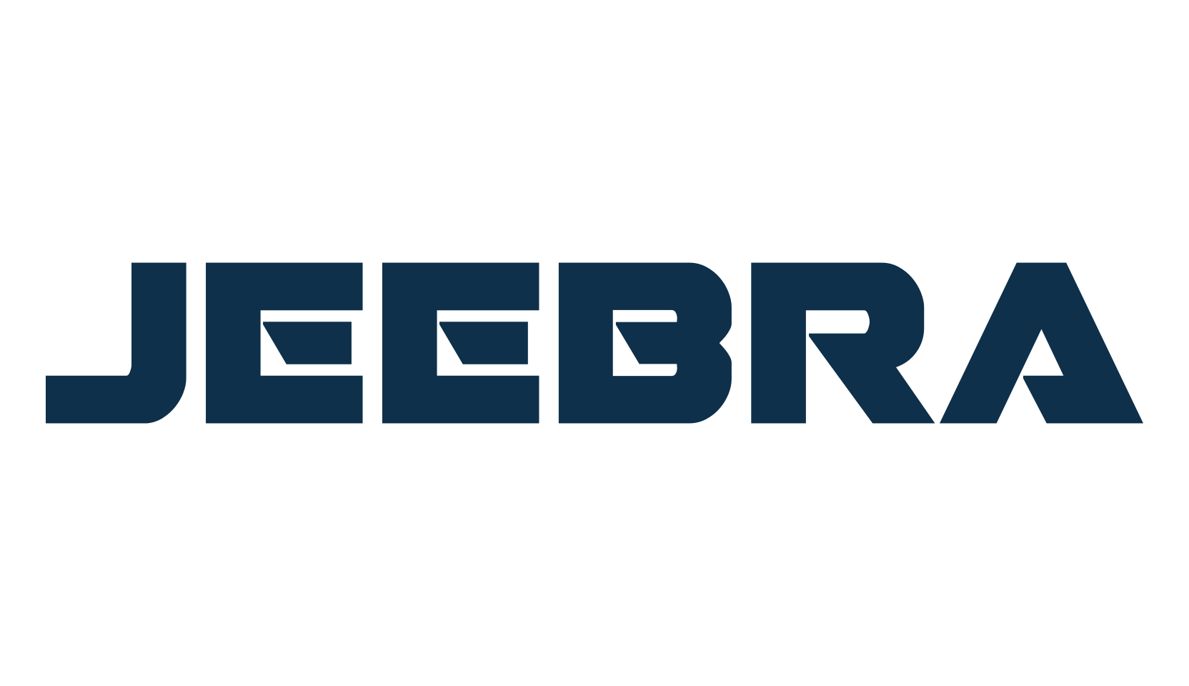 Jeebra, techno sci-fi font preview