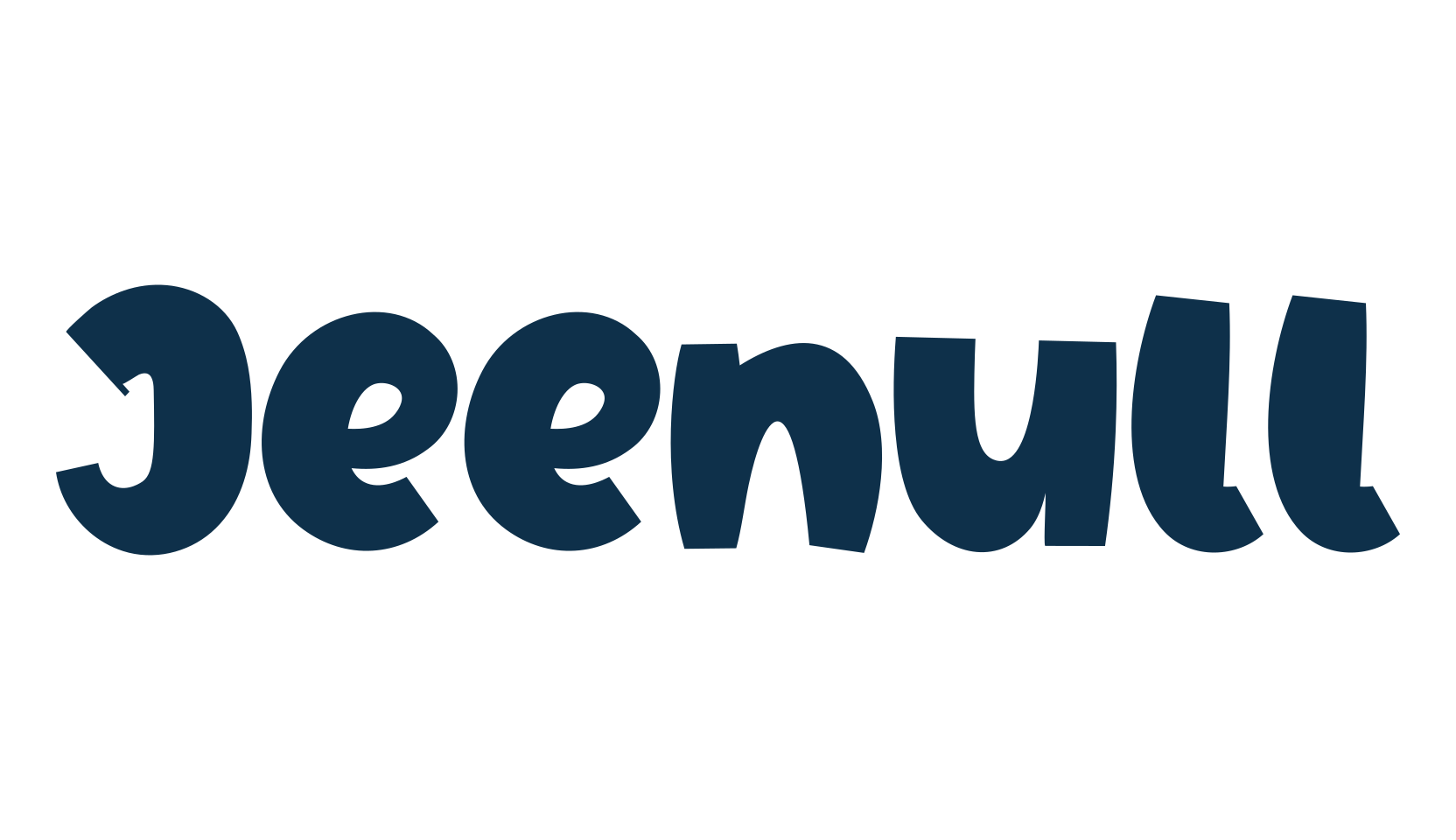 Jeenull, cartoon font preview