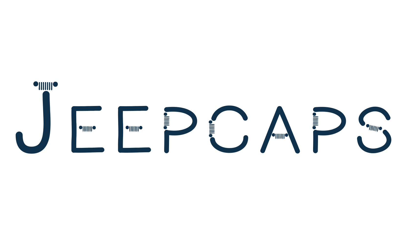 Jeepcaps, fancy decorative font preview
