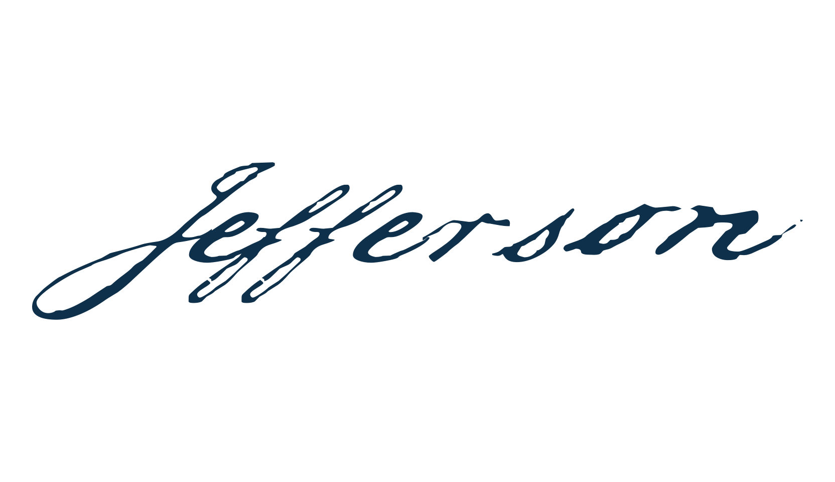Jefferson, script calligraphy fancy decorative font preview