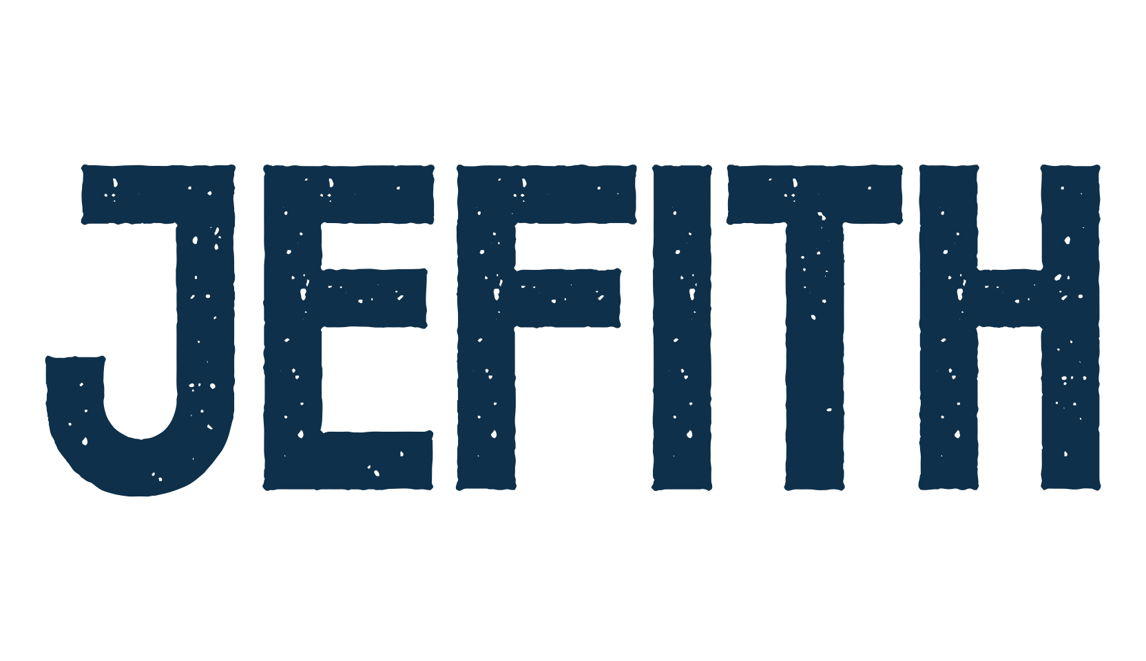 Jefith, fancy eroded decorative font preview