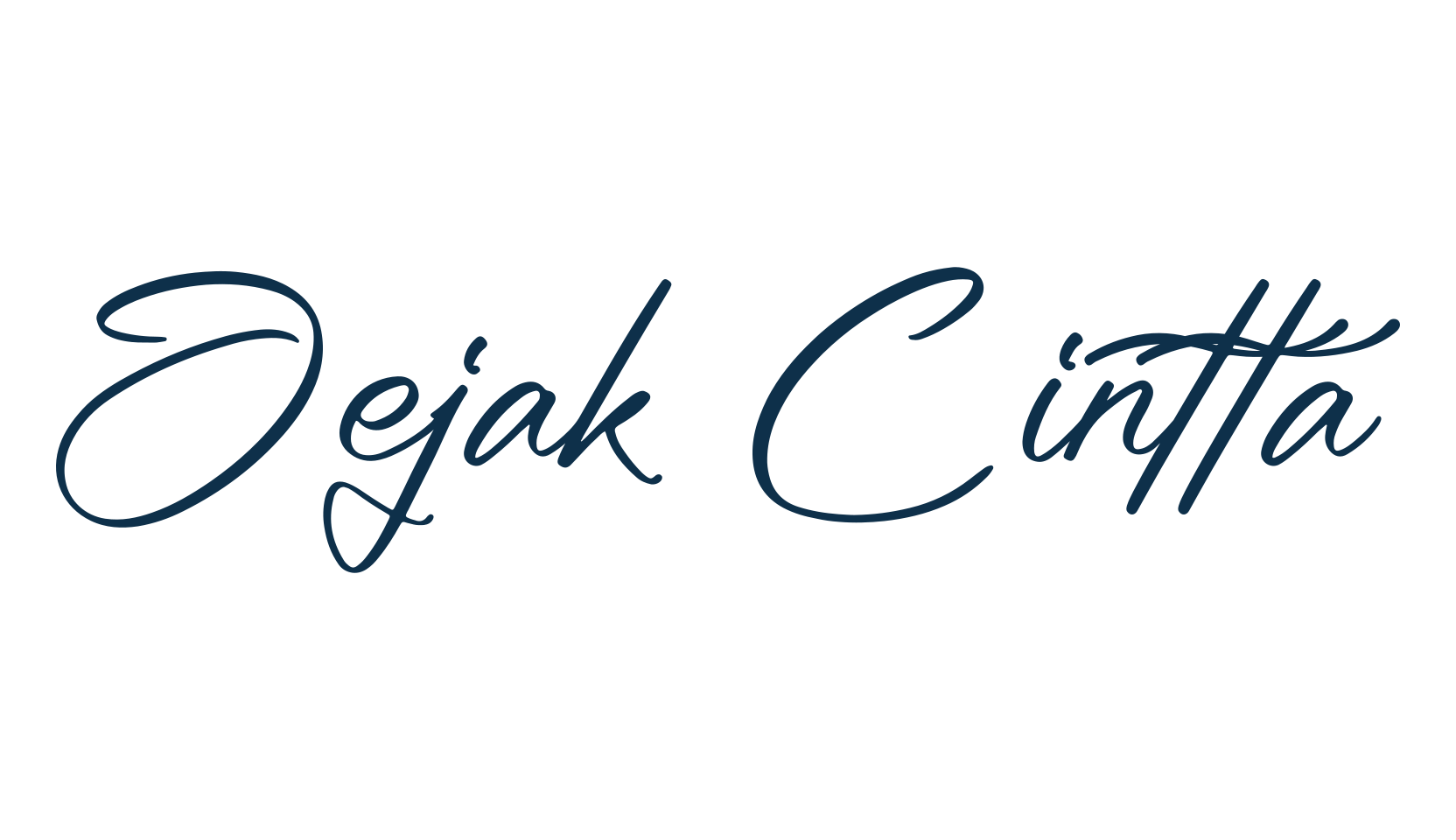 Jejak Cintta, script handwritten fancy decorative calligraphy font preview