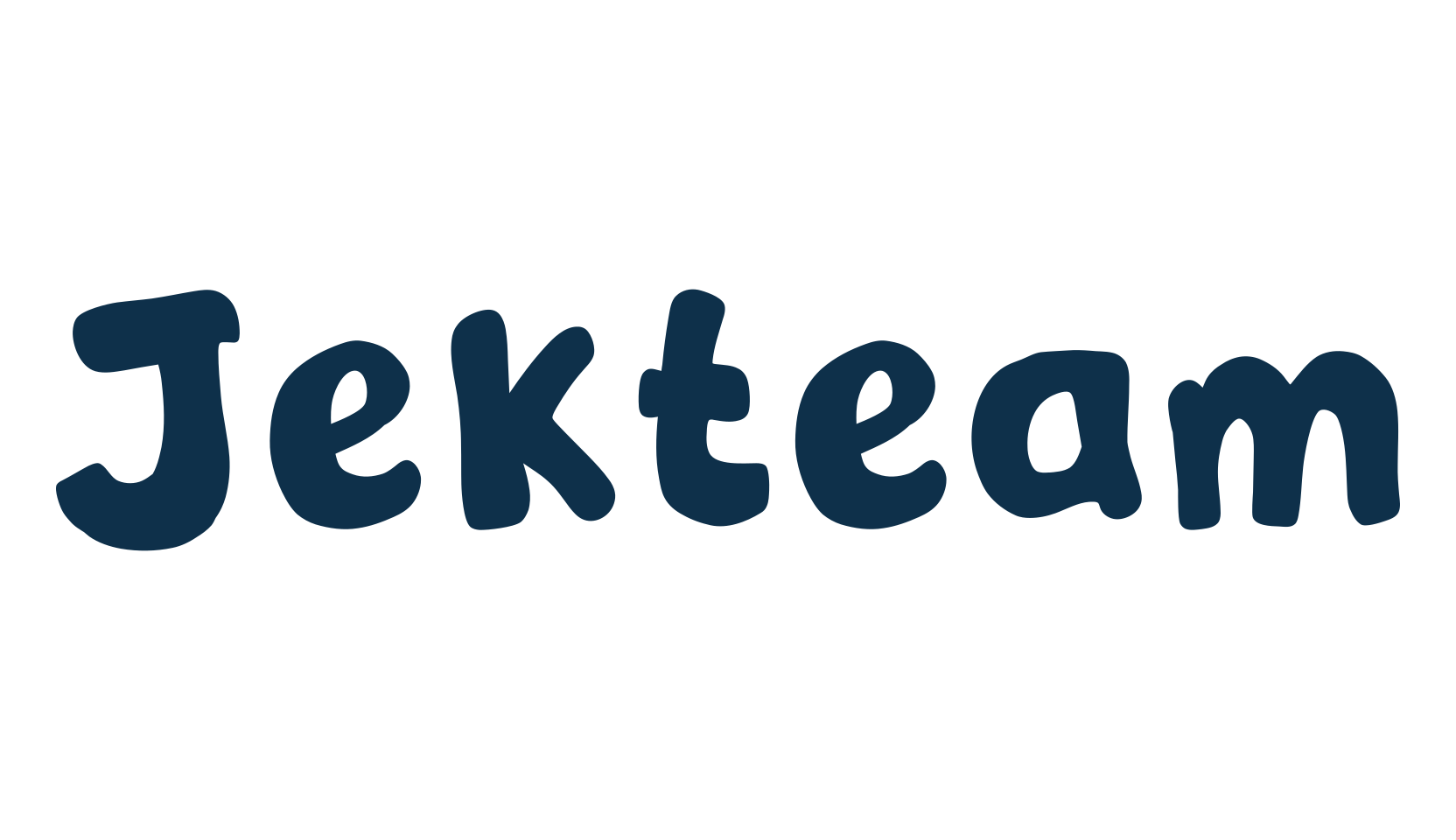 Jekteam, cartoon font preview