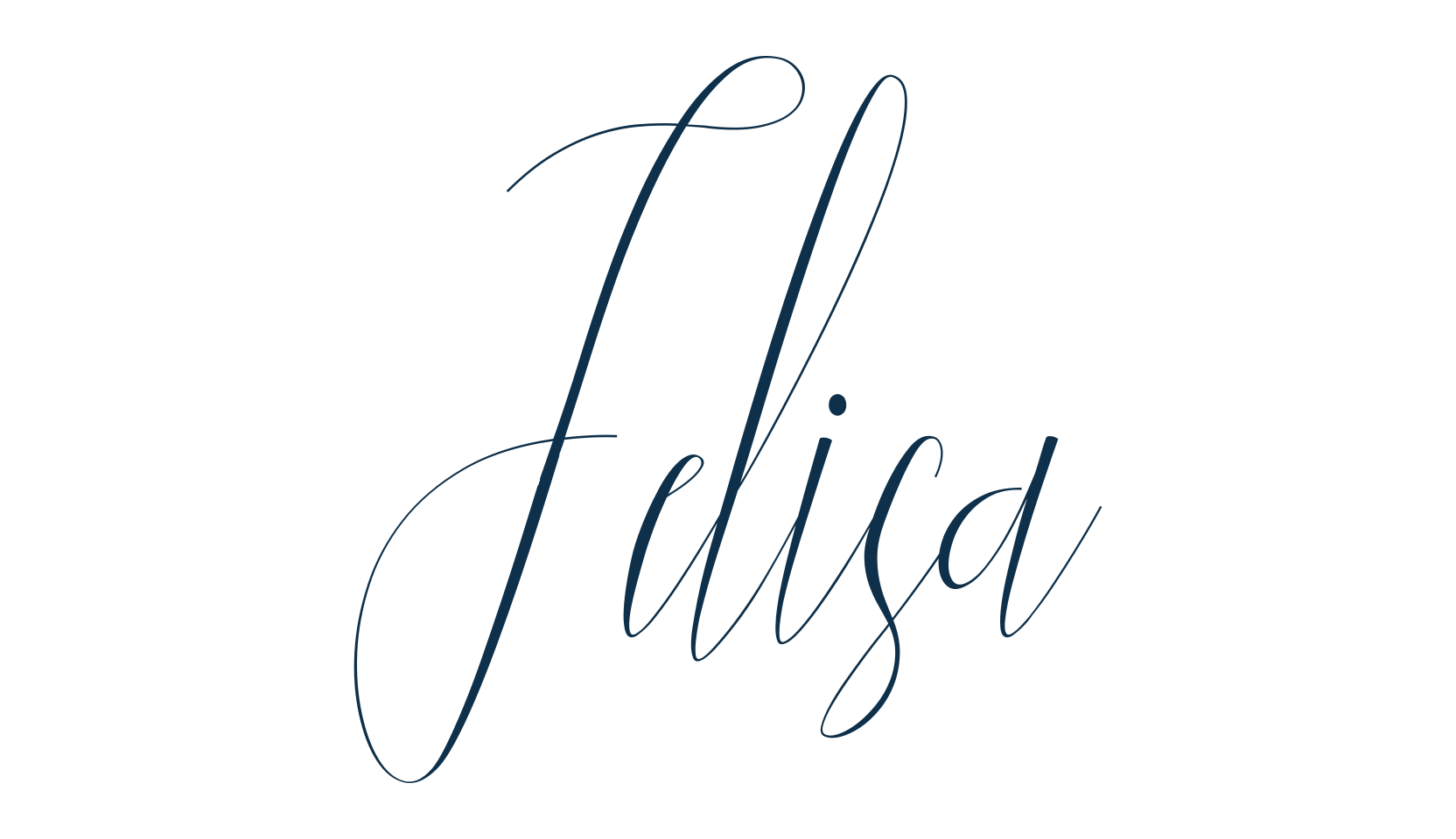Jelisa, calligraphy font preview