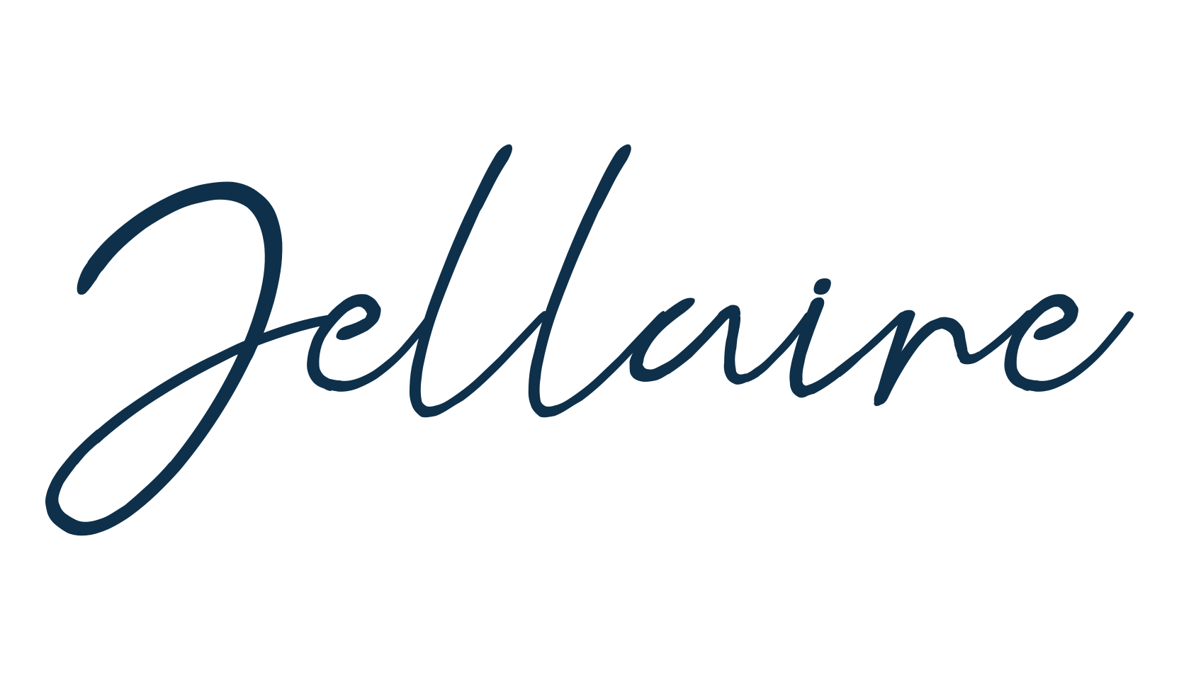 Jellaine, script handwritten fancy decorative calligraphy font preview