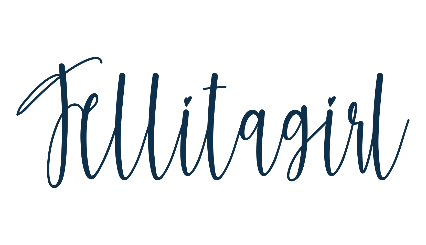 Jellitagirl, script calligraphy fancy decorative font preview