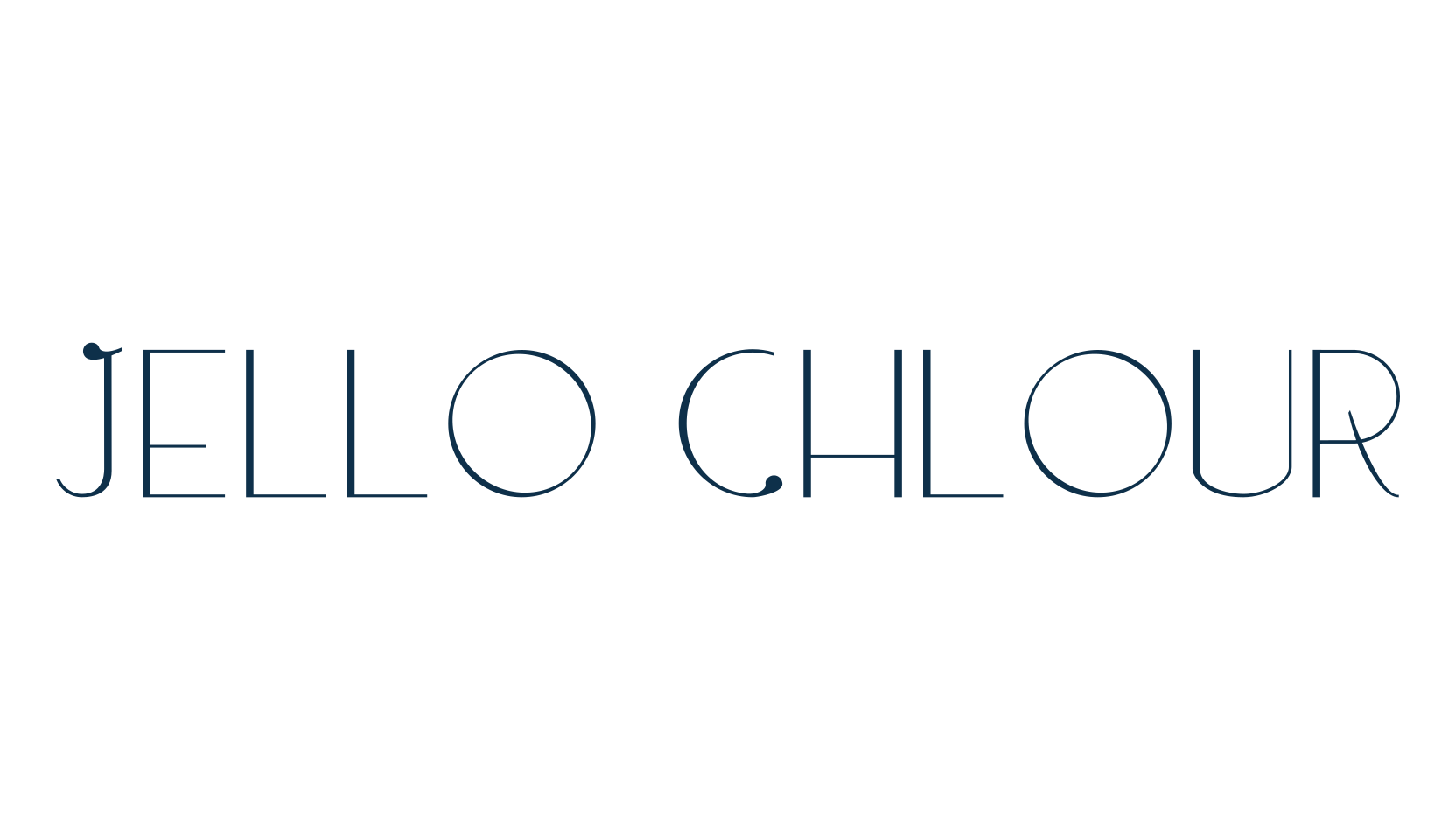 Jello Chlour, fancy various basic font preview