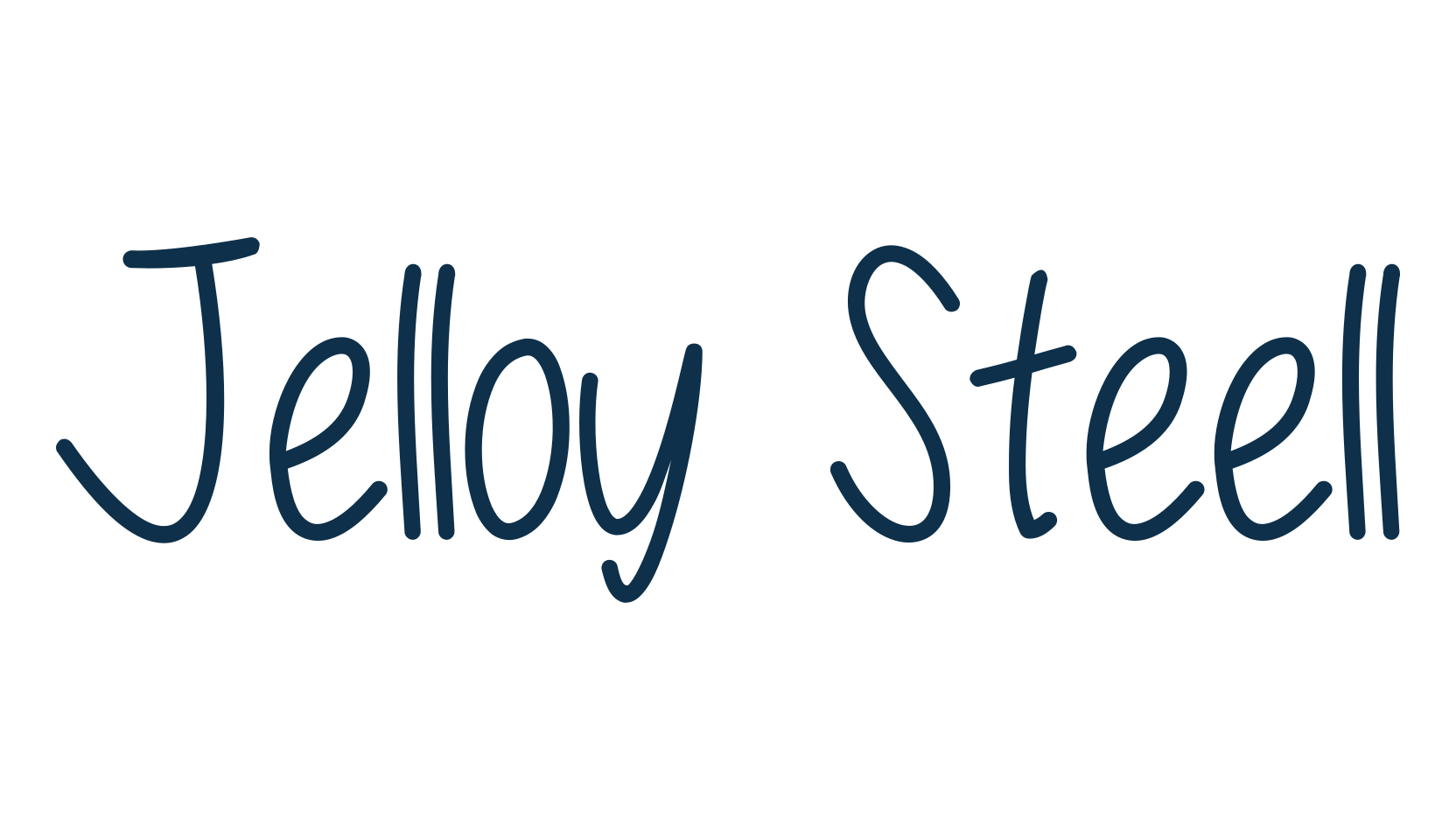 Jelloy Steell, script handwritten fancy decorative calligraphy font preview