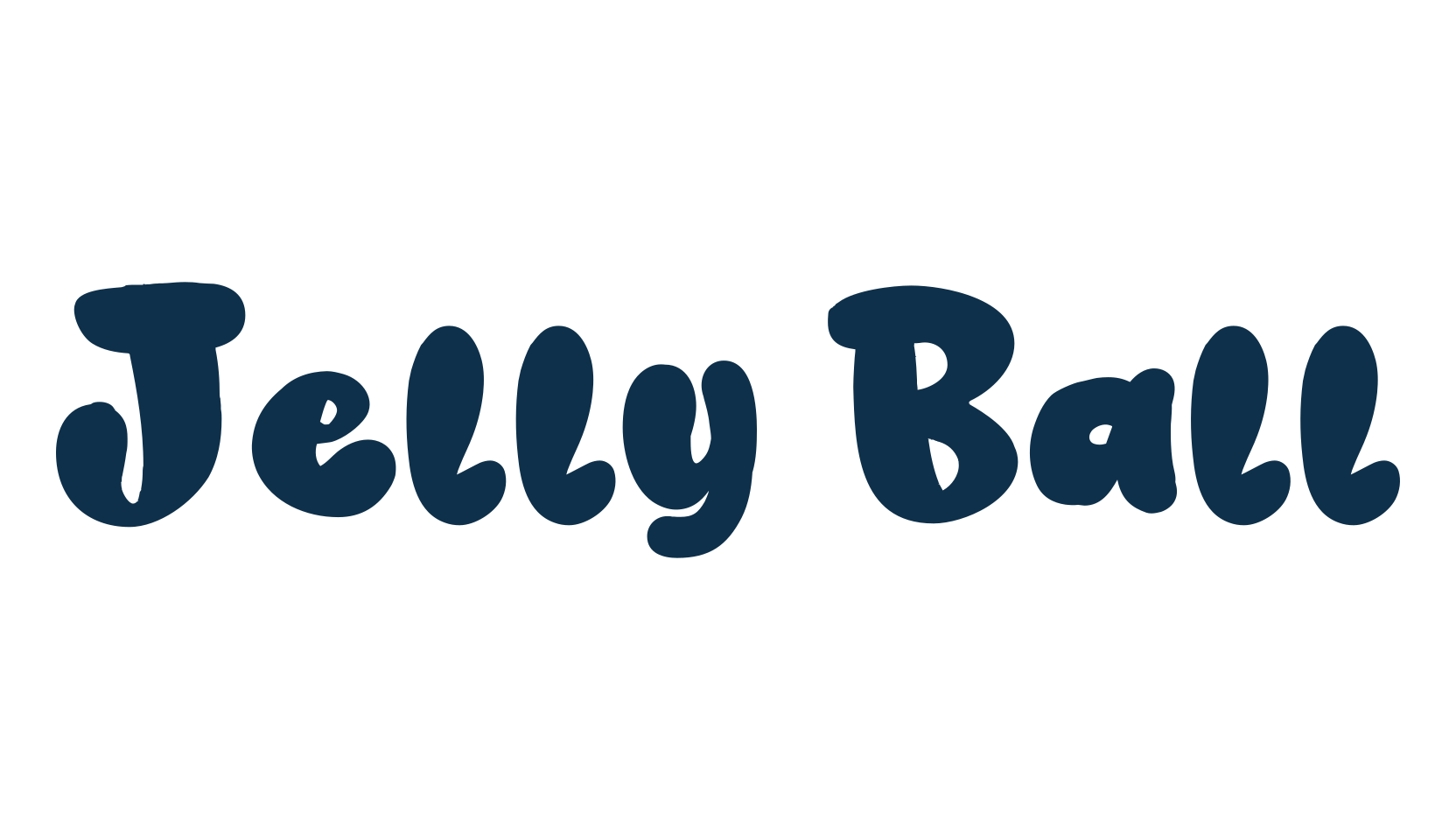 Jelly Ball, groovy font preview
