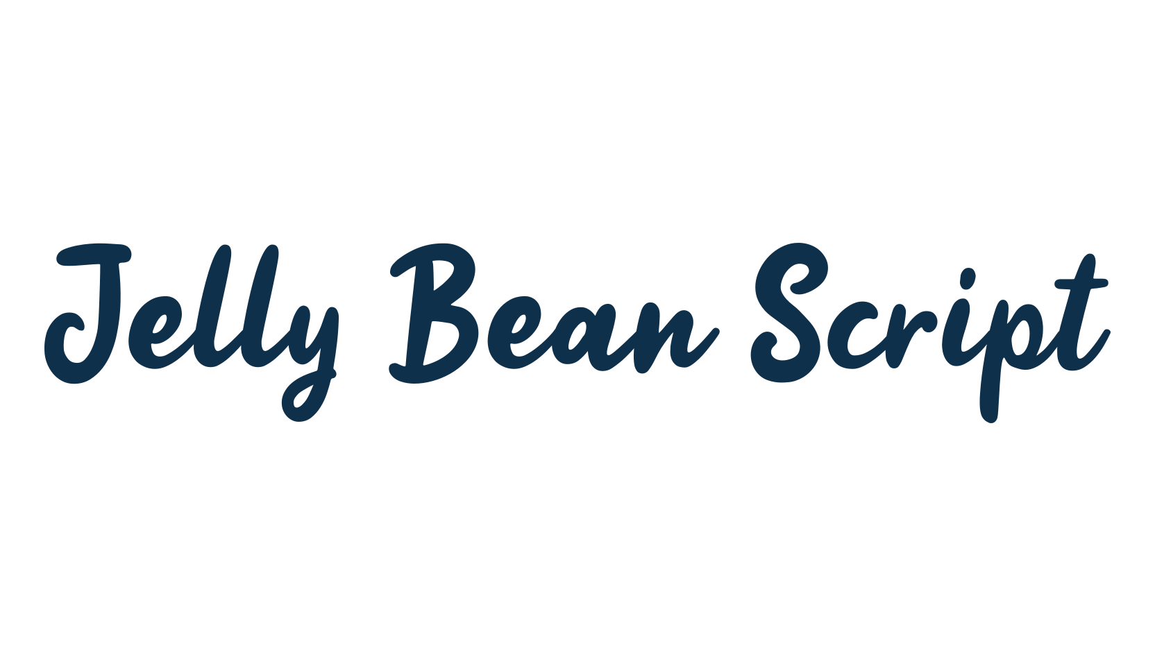 Jelly Bean Script, script brush fancy decorative calligraphy font preview