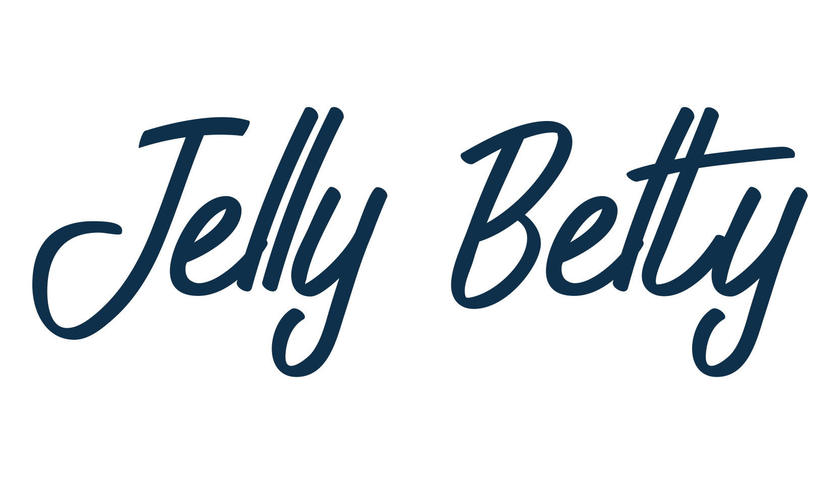 Jelly Belty, handwriting font preview
