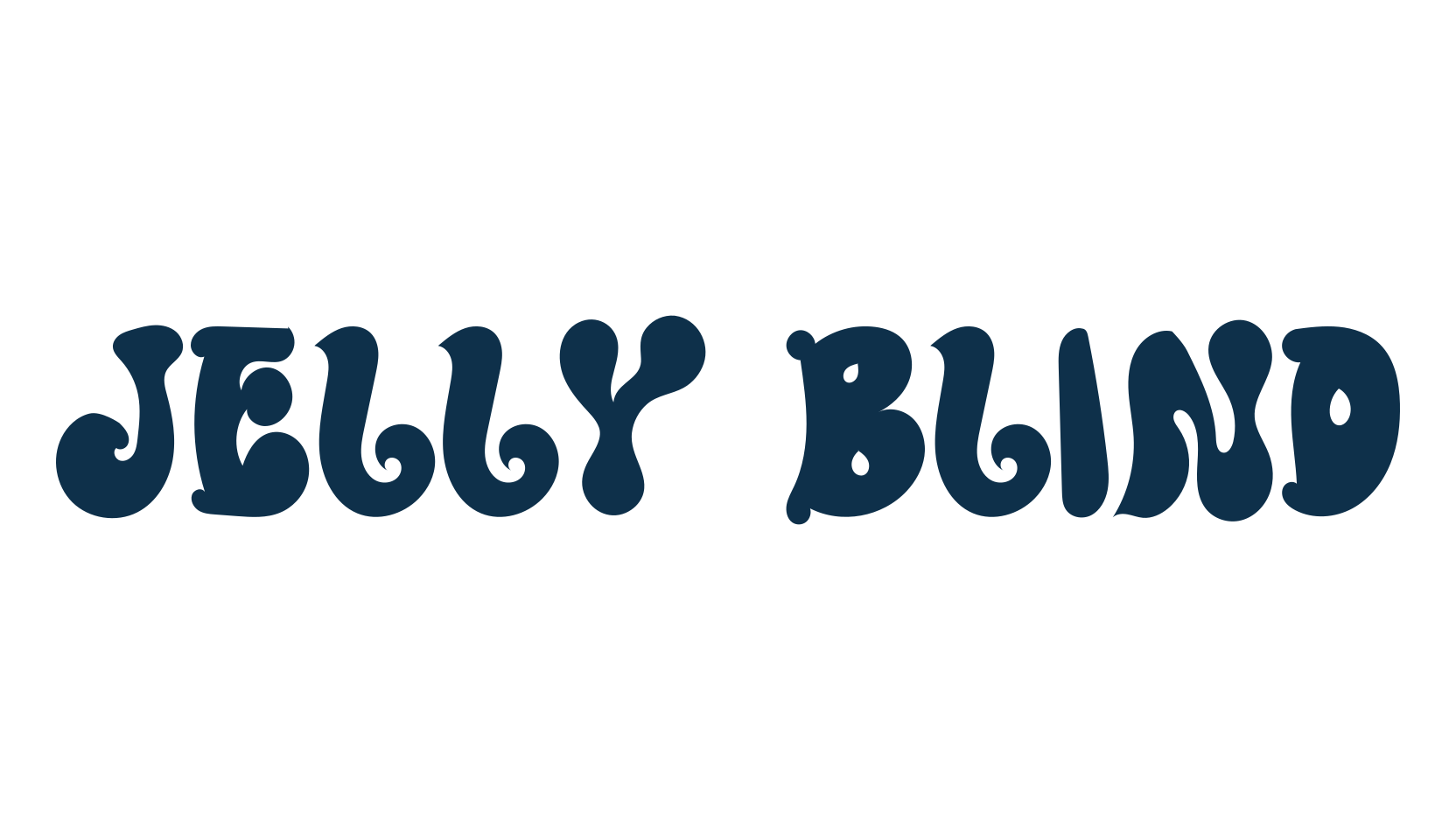Jelly Blind, groovy font preview