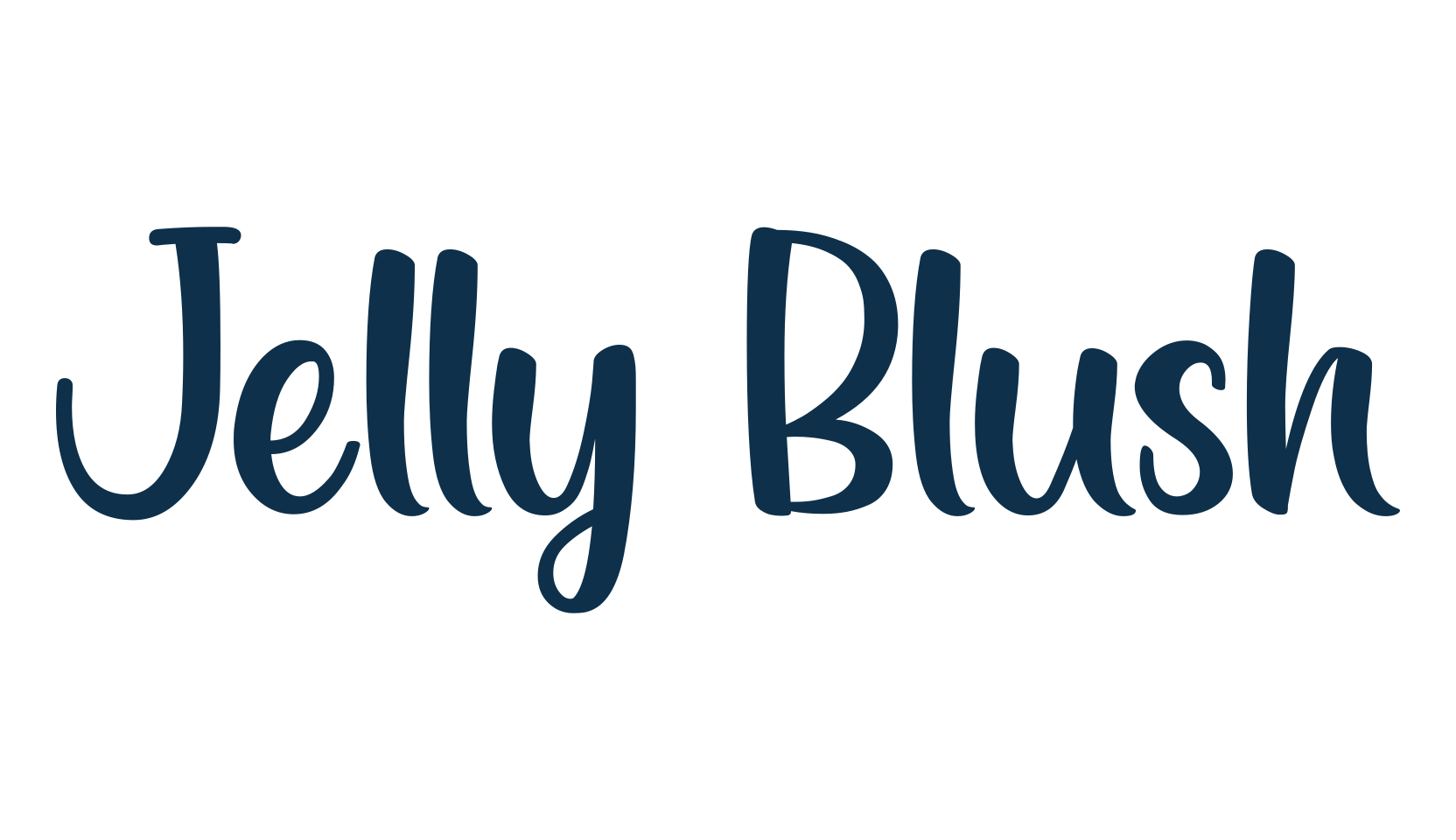Jelly Blush, fancy various decorative script calligraphy font preview