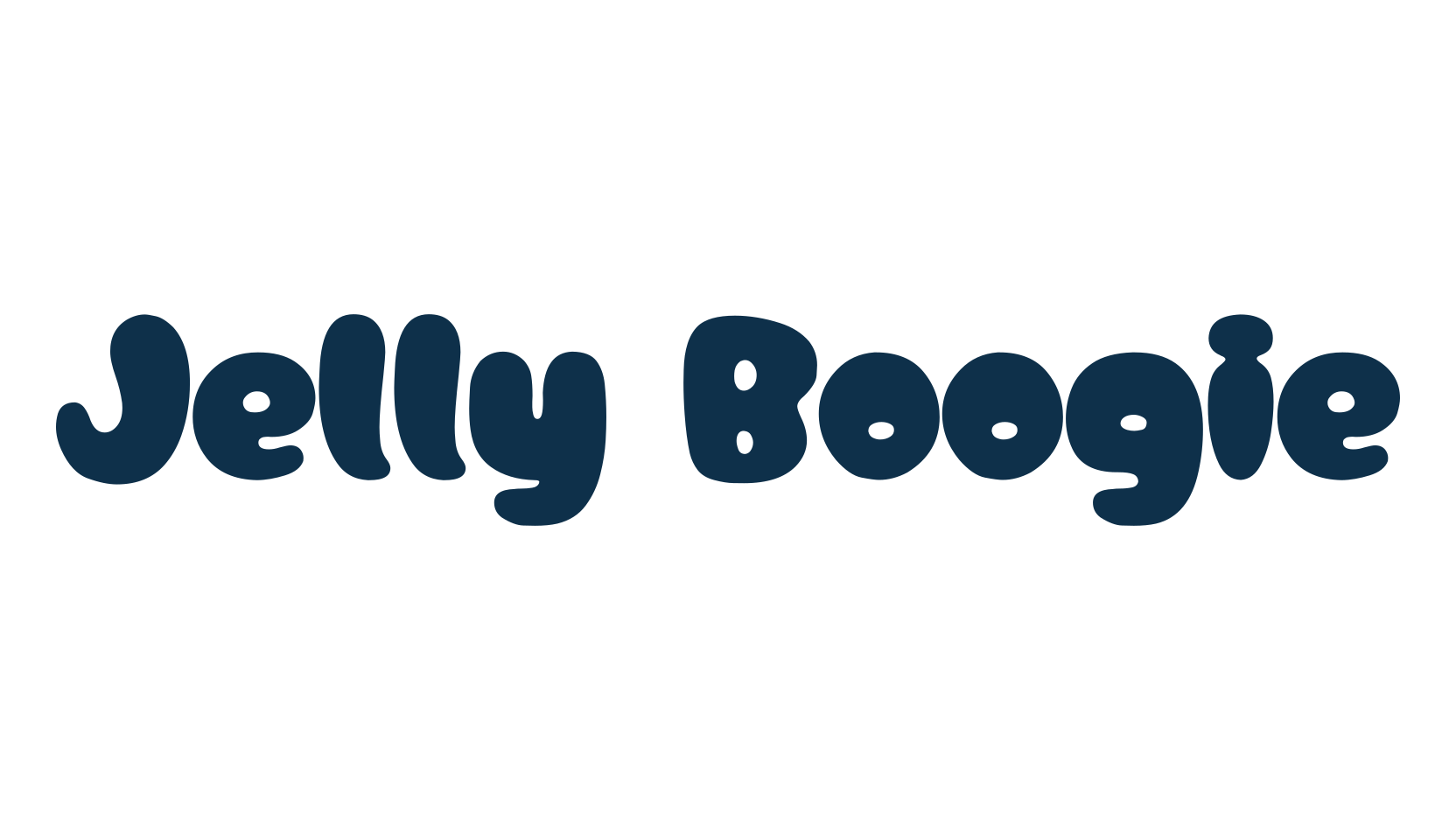 Jelly Boogie, display market font preview