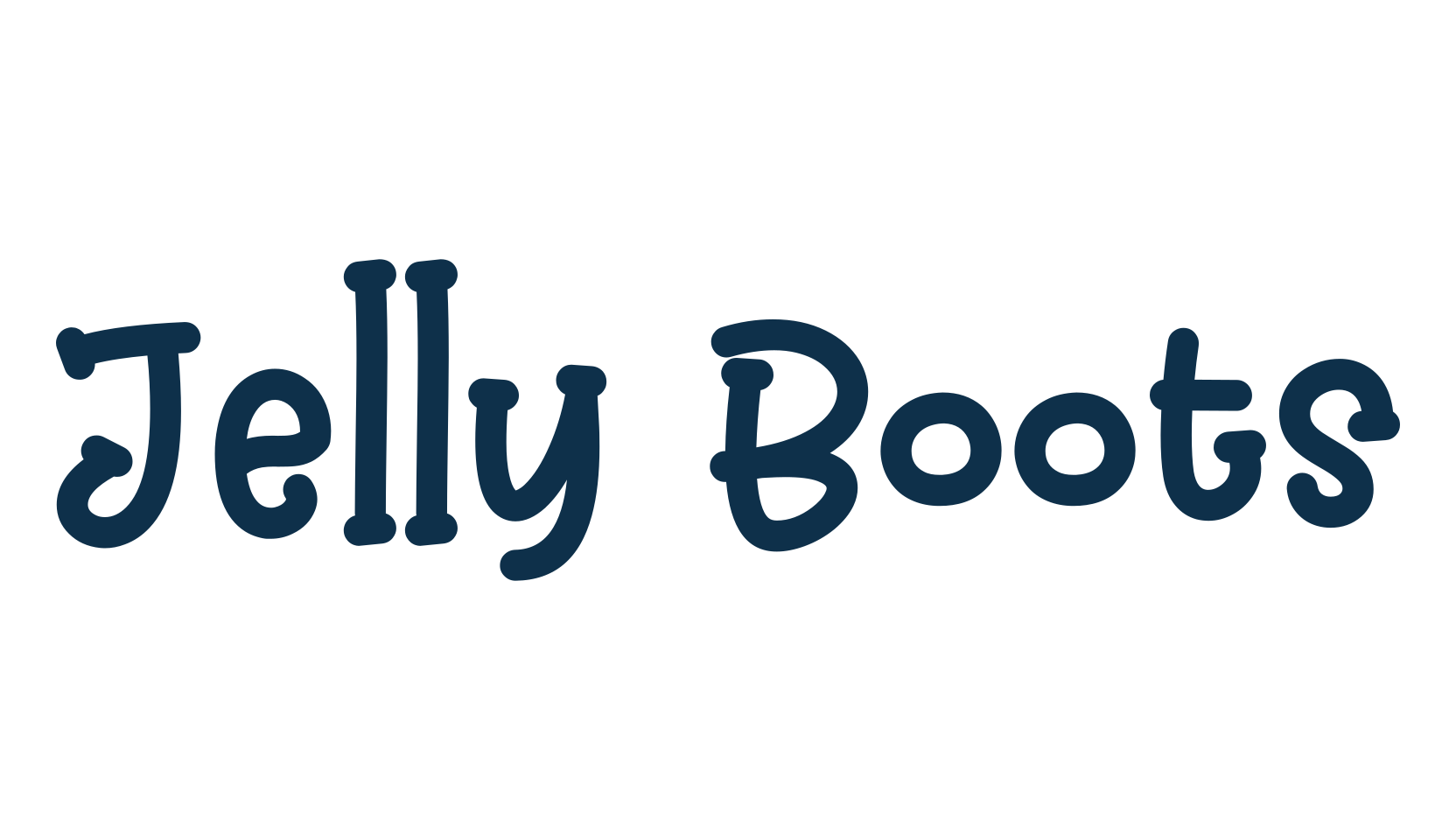 Jelly Boots, cartoon font preview