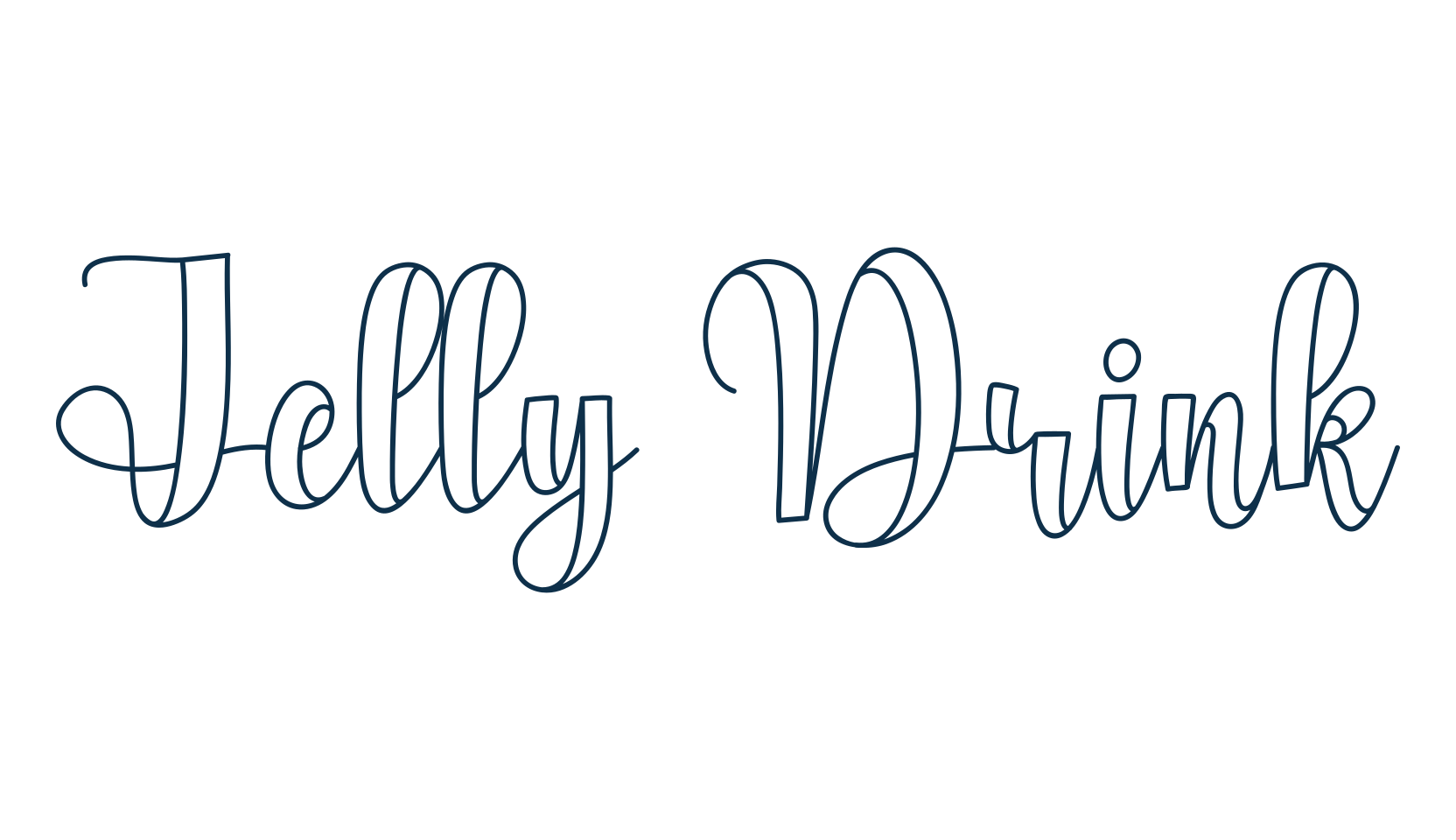 Jelly Drink, fancy decorative font preview