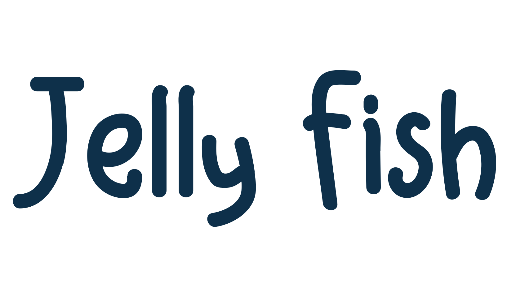 Jelly Fish, fancy various decorative script calligraphy font preview