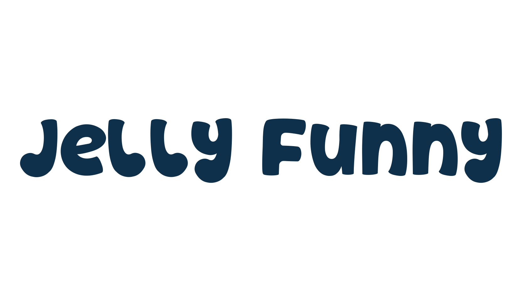 Jelly Funny, fancy cartoon decorative font preview