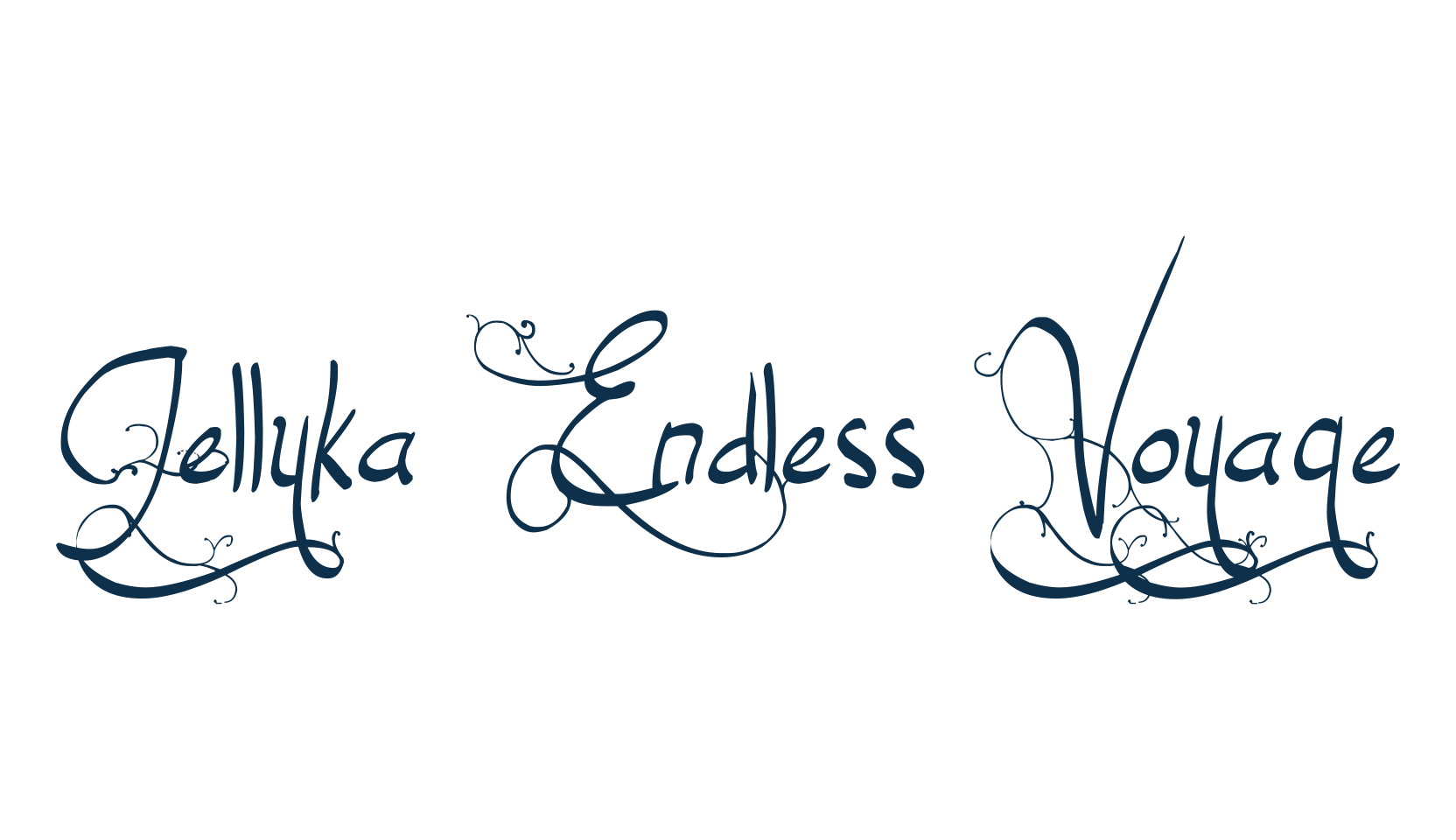 Jellyka Endless Voyage, script calligraphy fancy decorative font preview