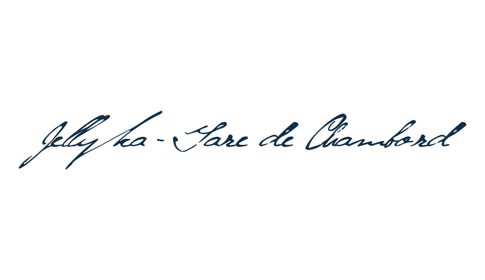Jellyka - Gare de Chambord, script calligraphy fancy decorative font preview