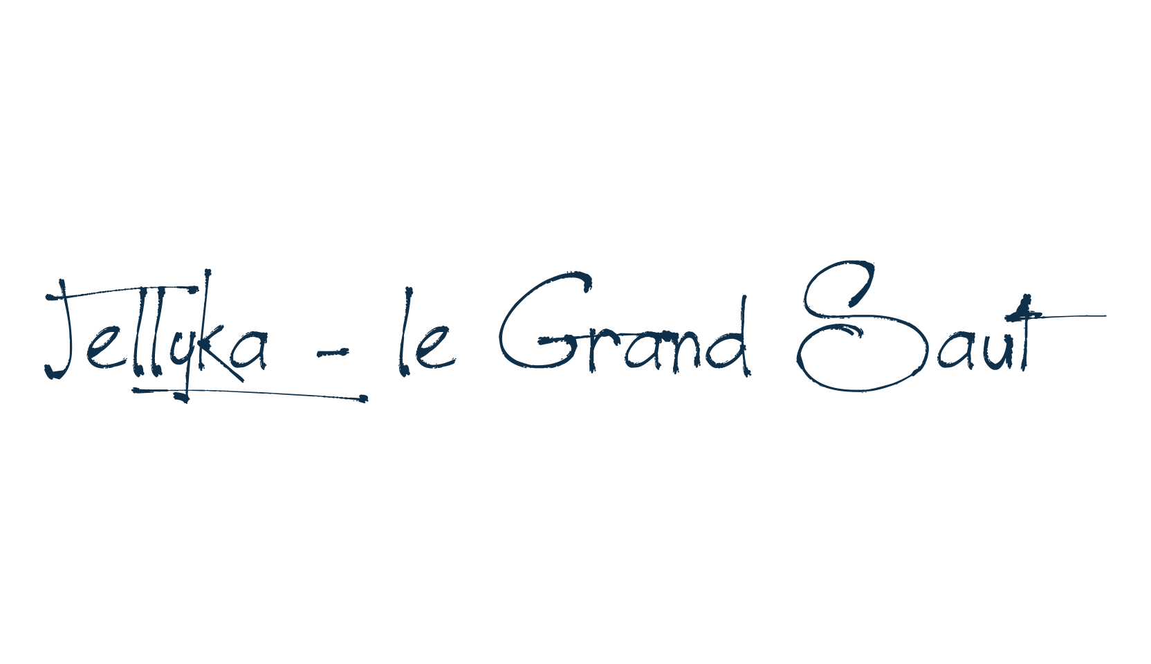 Jellyka - le Grand Saut, script handwritten fancy decorative calligraphy font preview