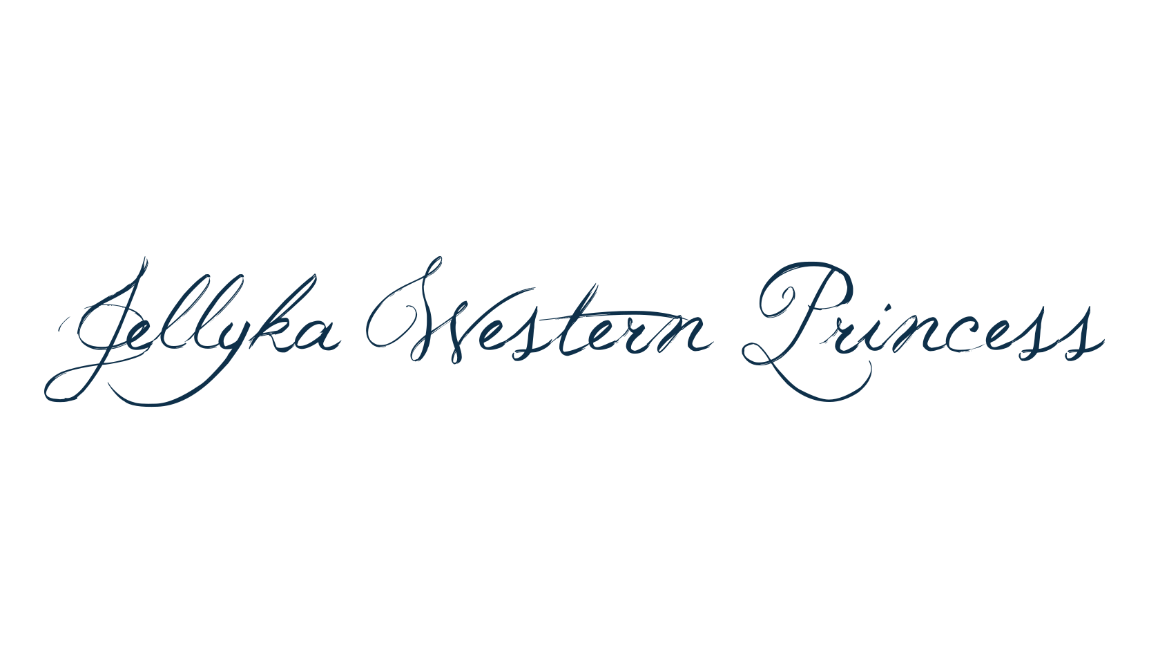 Jellyka Western Princess, script calligraphy fancy decorative font preview