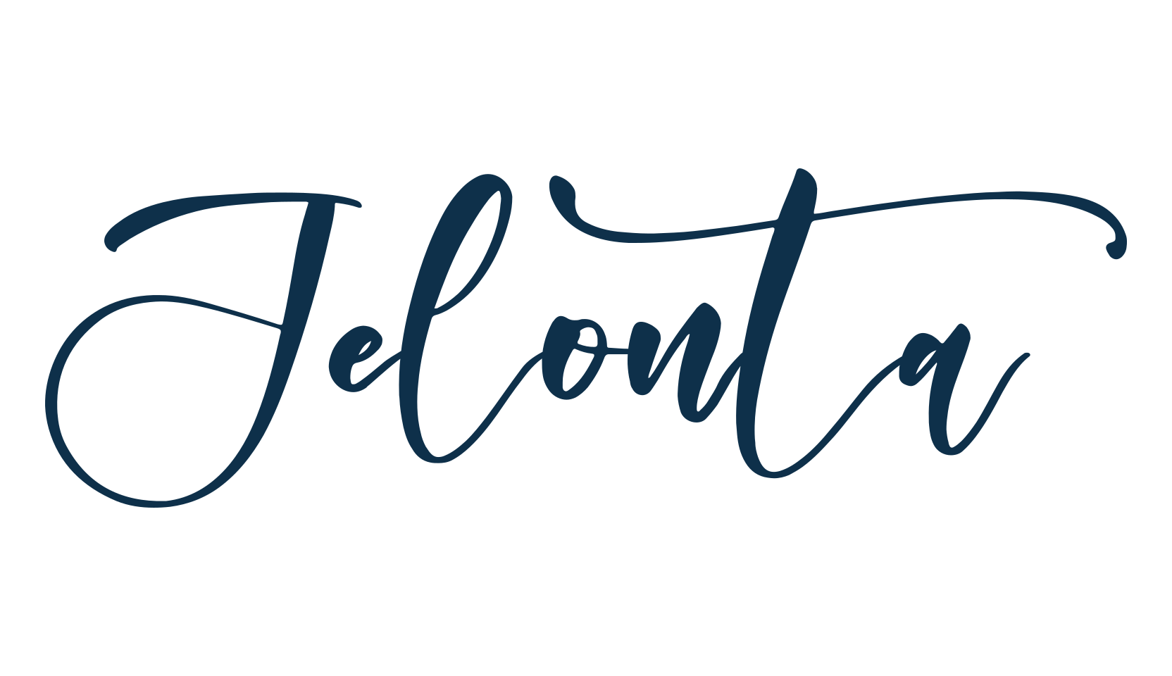 Jelonta, handwriting font preview