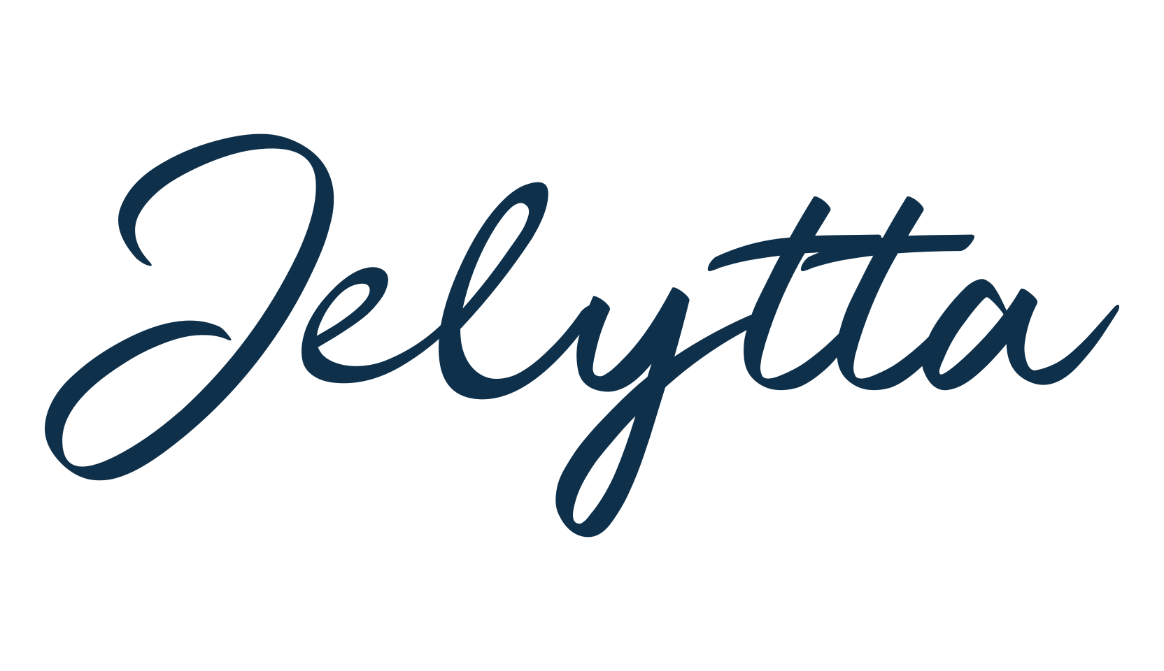 Jelytta, handwriting font preview
