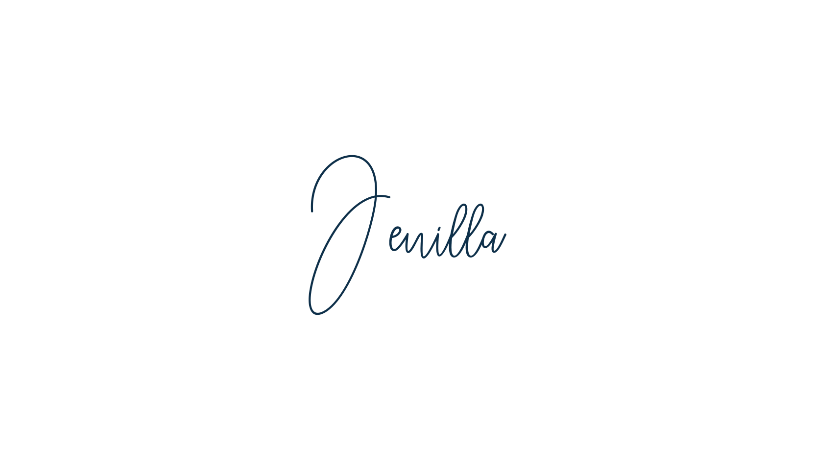 Jenilla, handwriting font preview