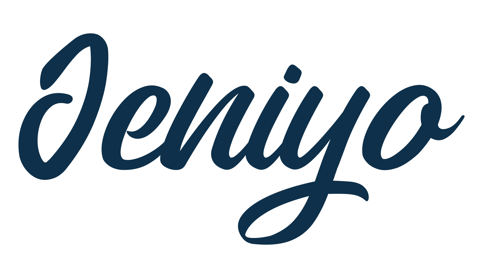 Jeniyo, fancy decorative font preview