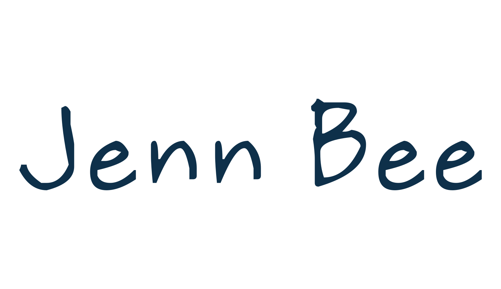 Jenn Bee, script handwritten fancy decorative calligraphy font preview