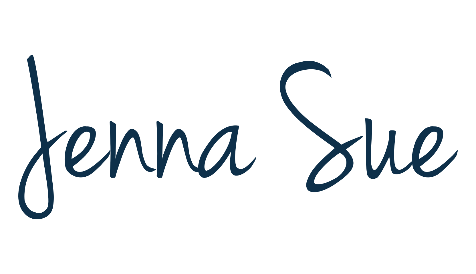 Jenna Sue, handwriting font preview