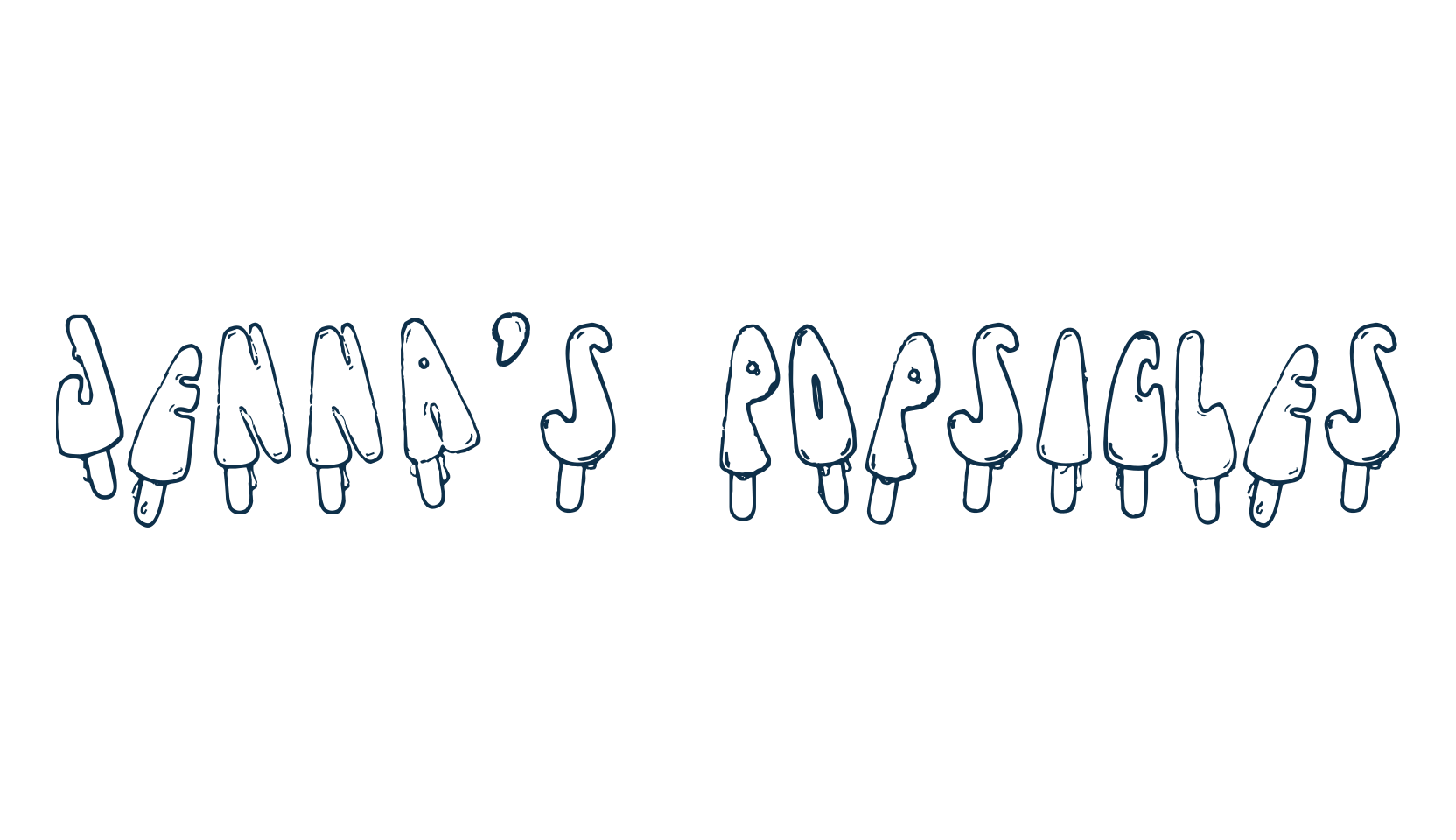 Jenna's Popsicles, decorative font preview