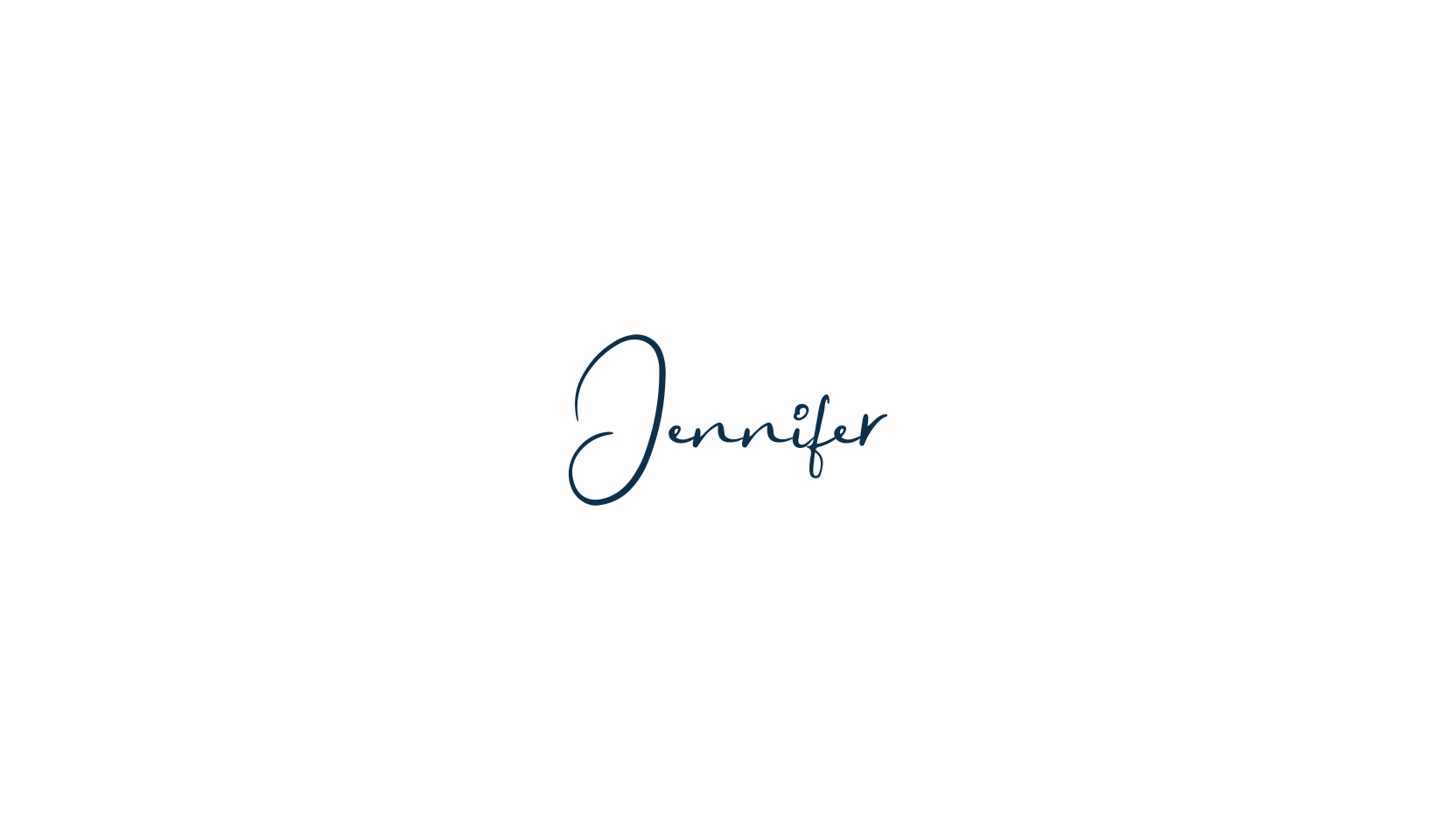 Jennifer, script calligraphy fancy decorative font preview