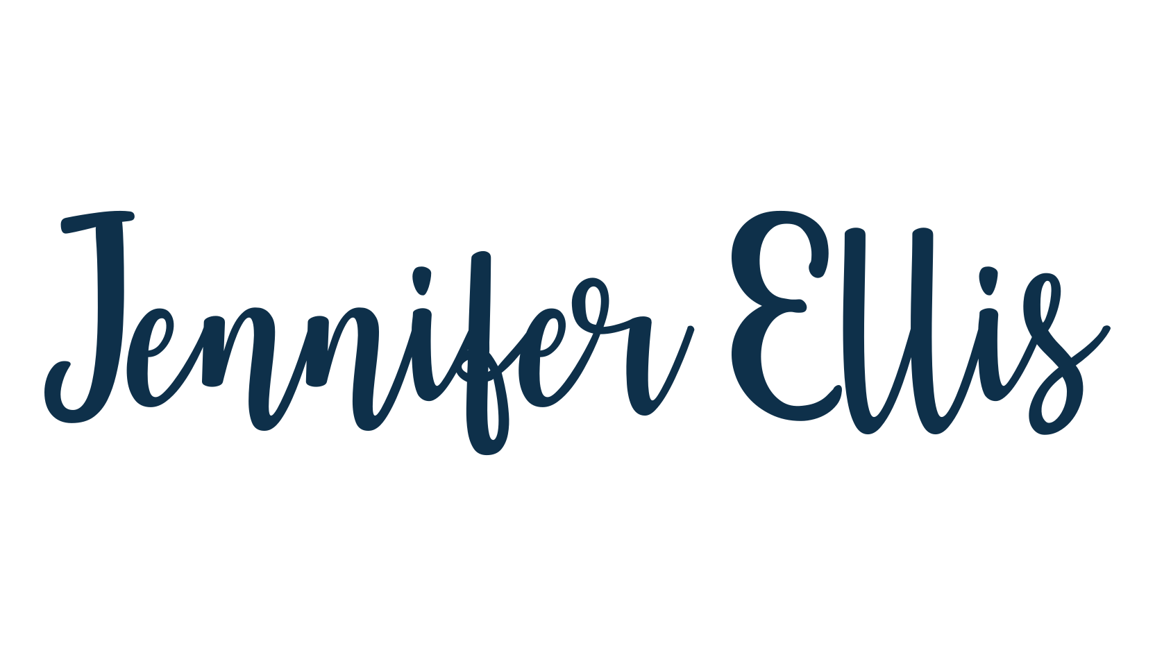 Jennifer Ellis, fancy decorative font preview