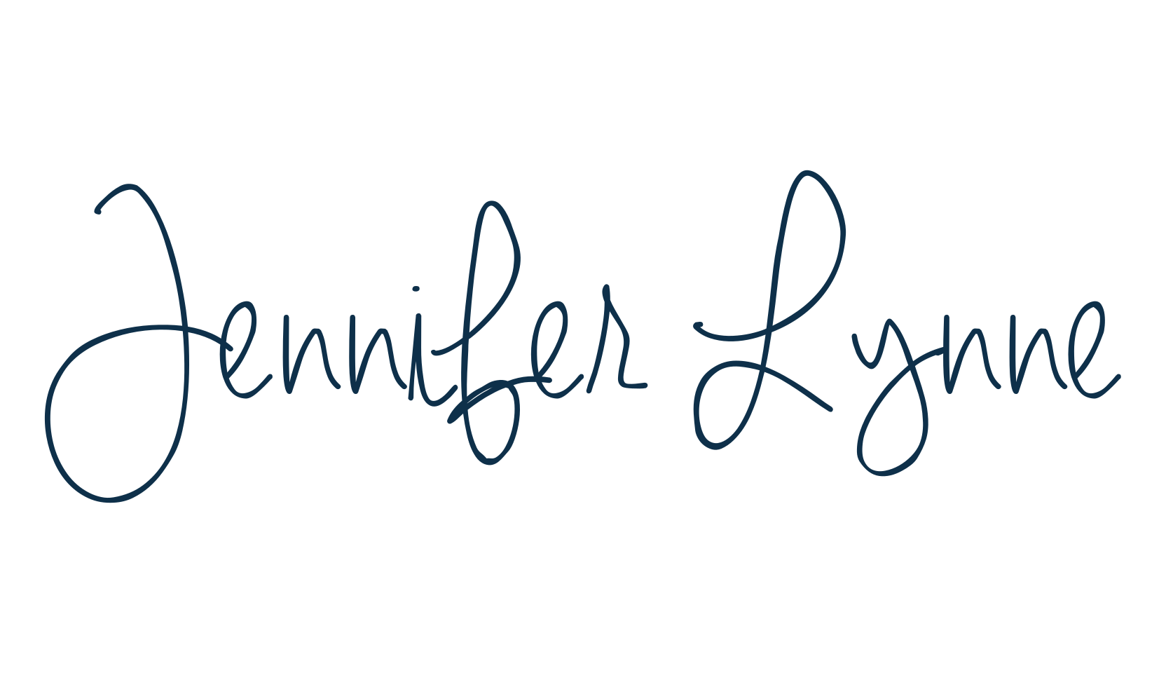 Jennifer Lynne, handwriting font preview