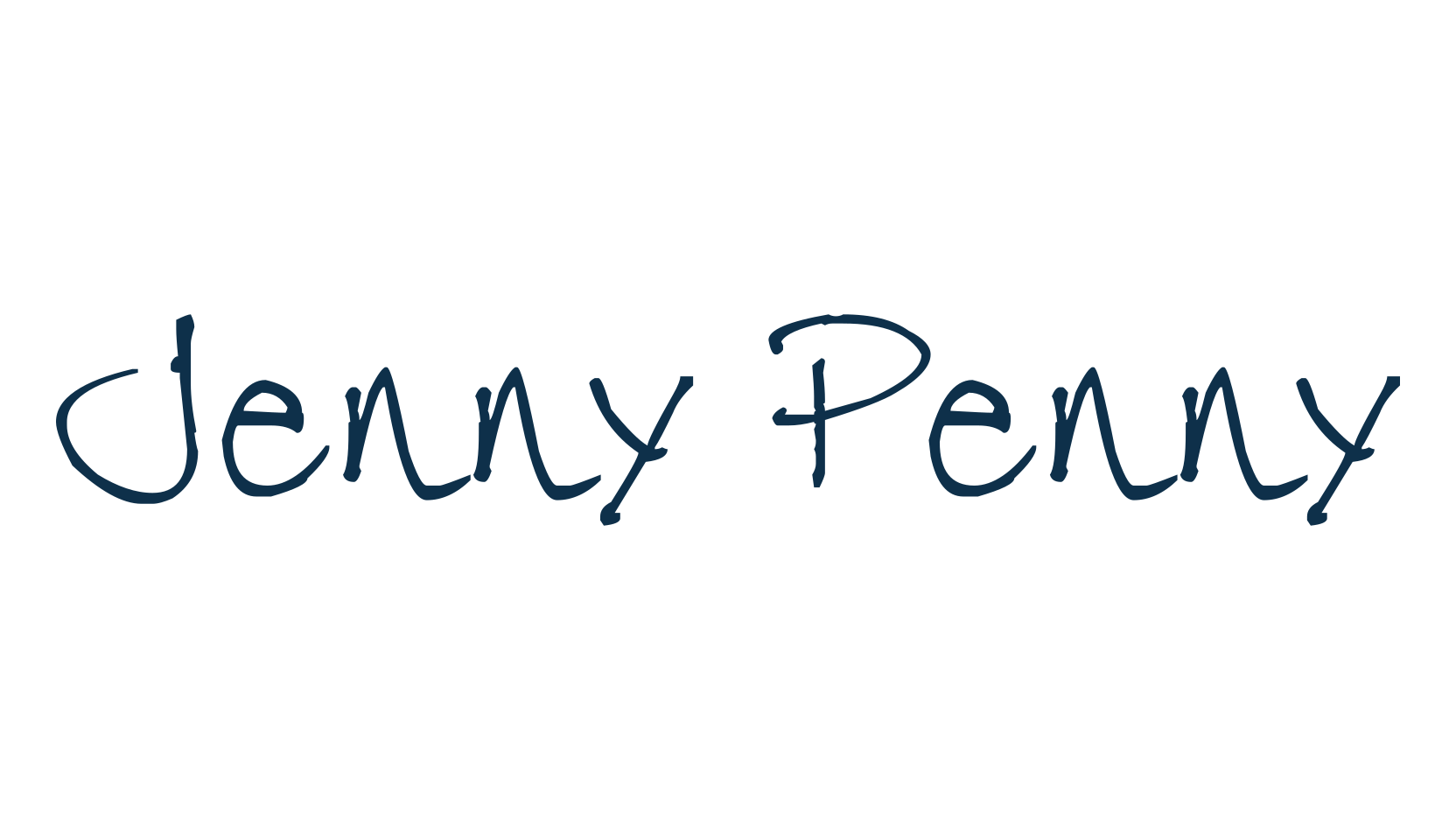 Jenny Penny, handwriting font preview