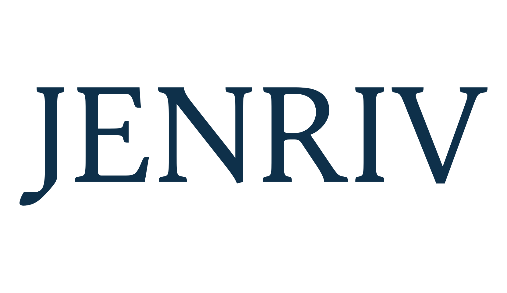 Jenriv, basic serif font preview