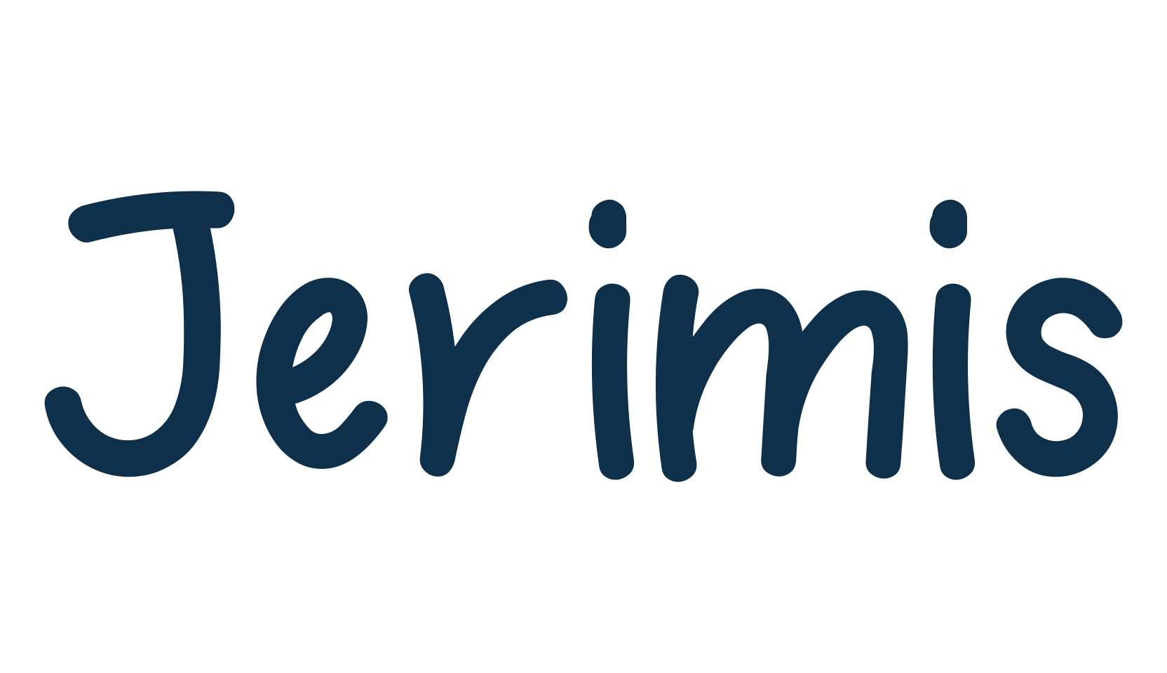 Jerimis, handwriting font preview