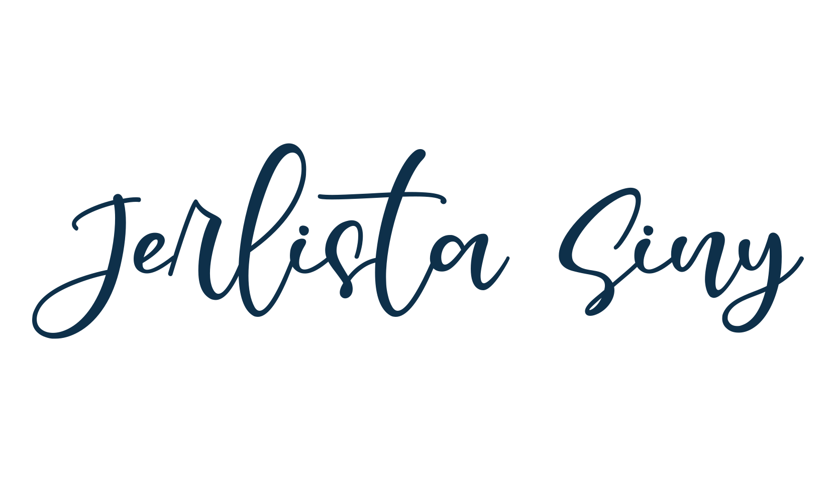 Jerlista Siny, script handwritten fancy decorative calligraphy font preview