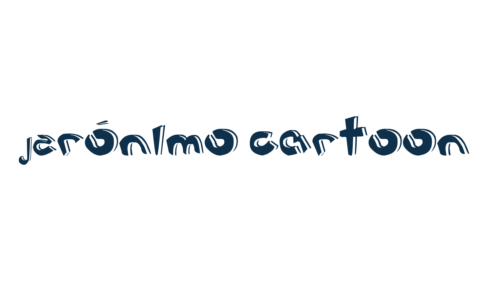 Jerónimo Cartoon, fancy cartoon decorative font preview