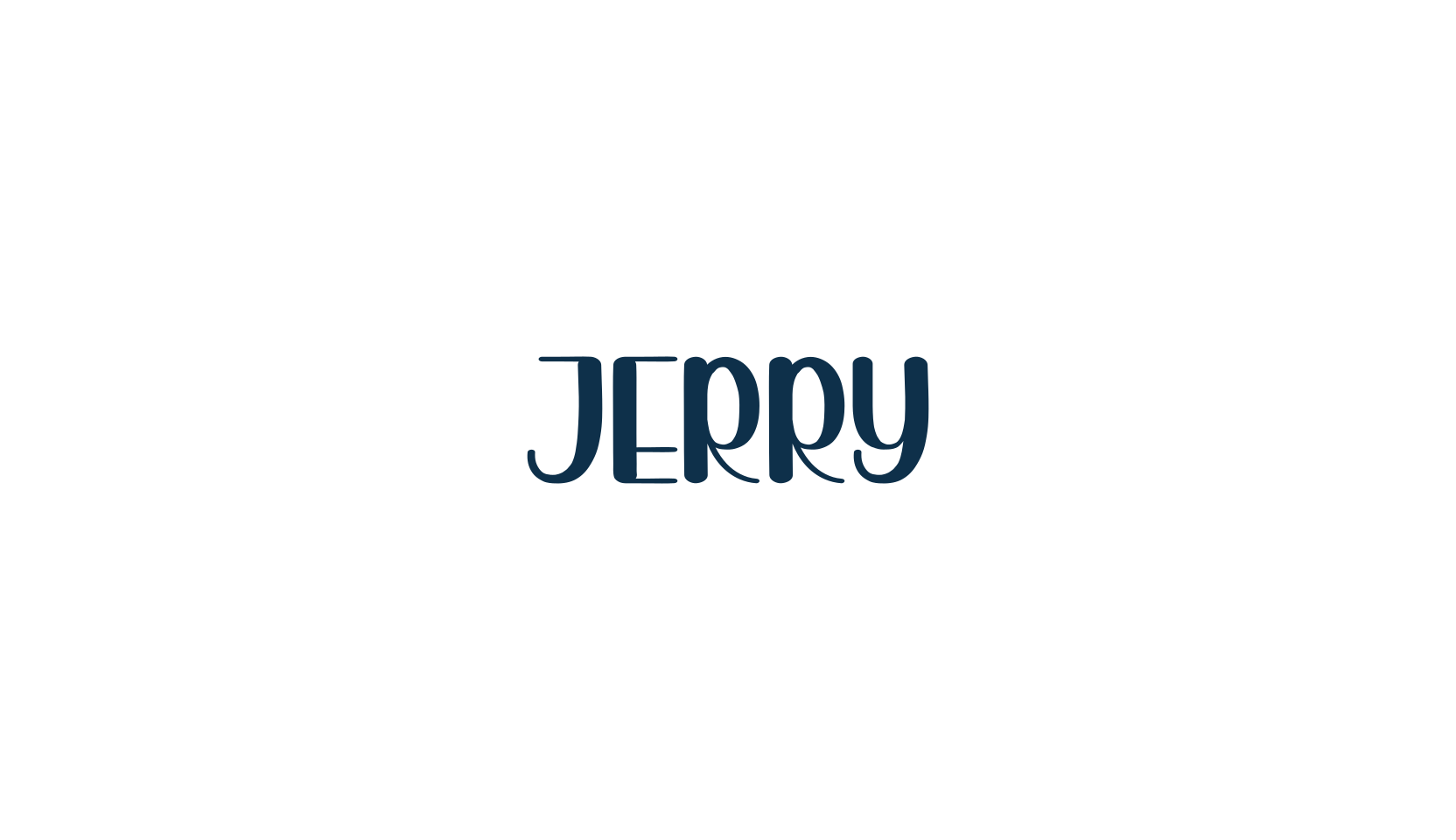 Jerry, fancy decorative font preview